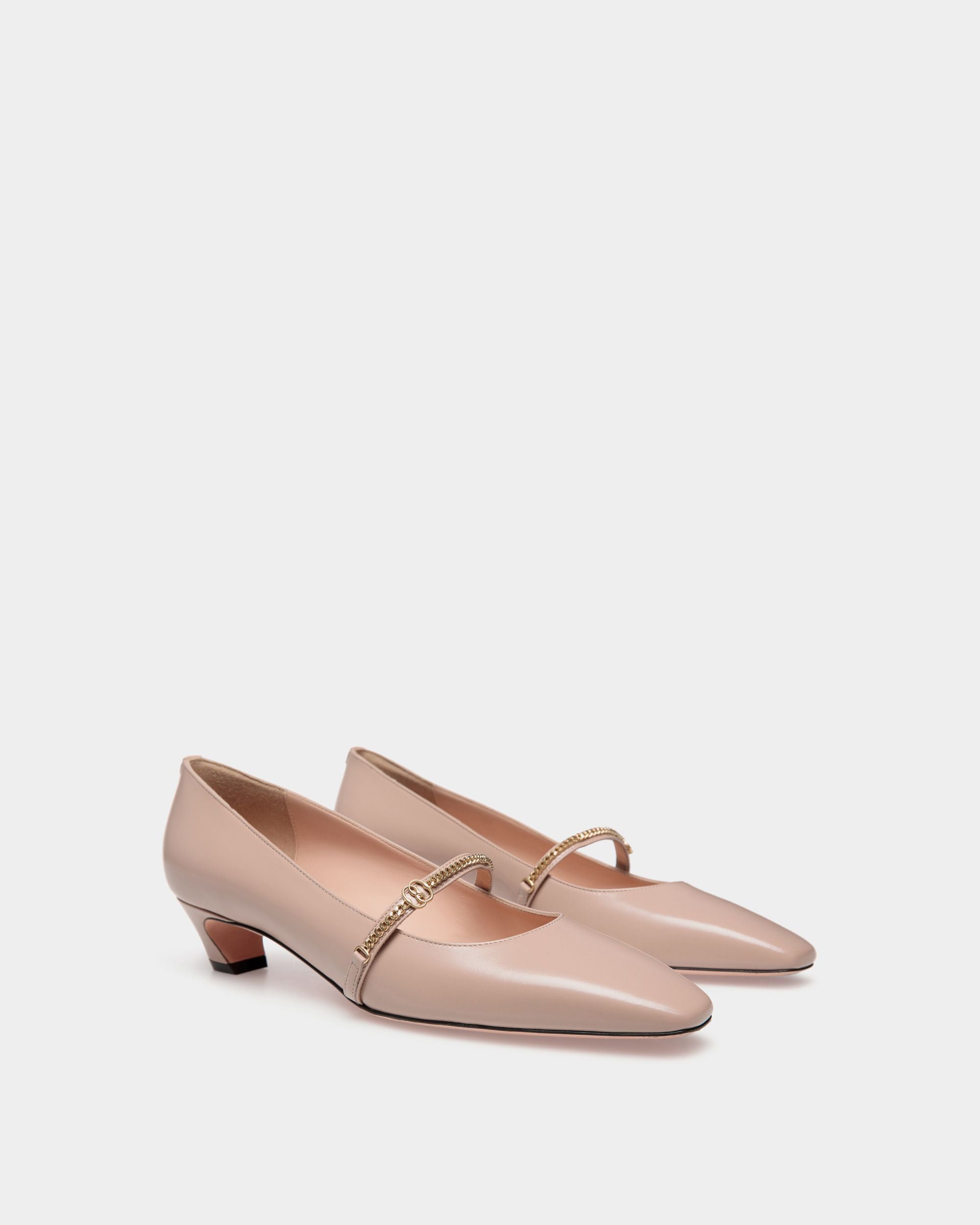 Sylt Mary Jane Aus Gebürstetem Leder In Hellbeige - Damen - Bally - 03
