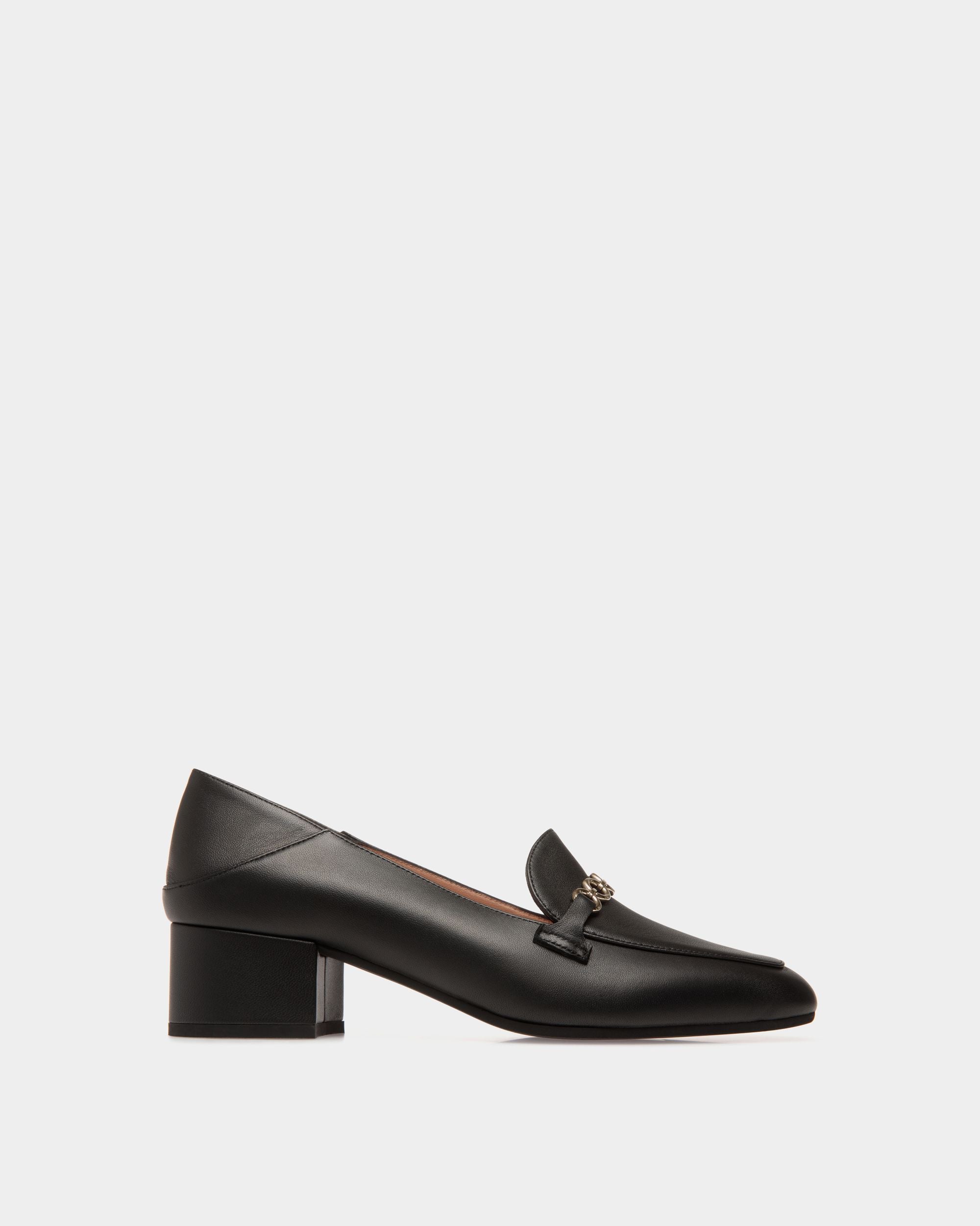 Pump In Black Leather - Damen - Bally - 01