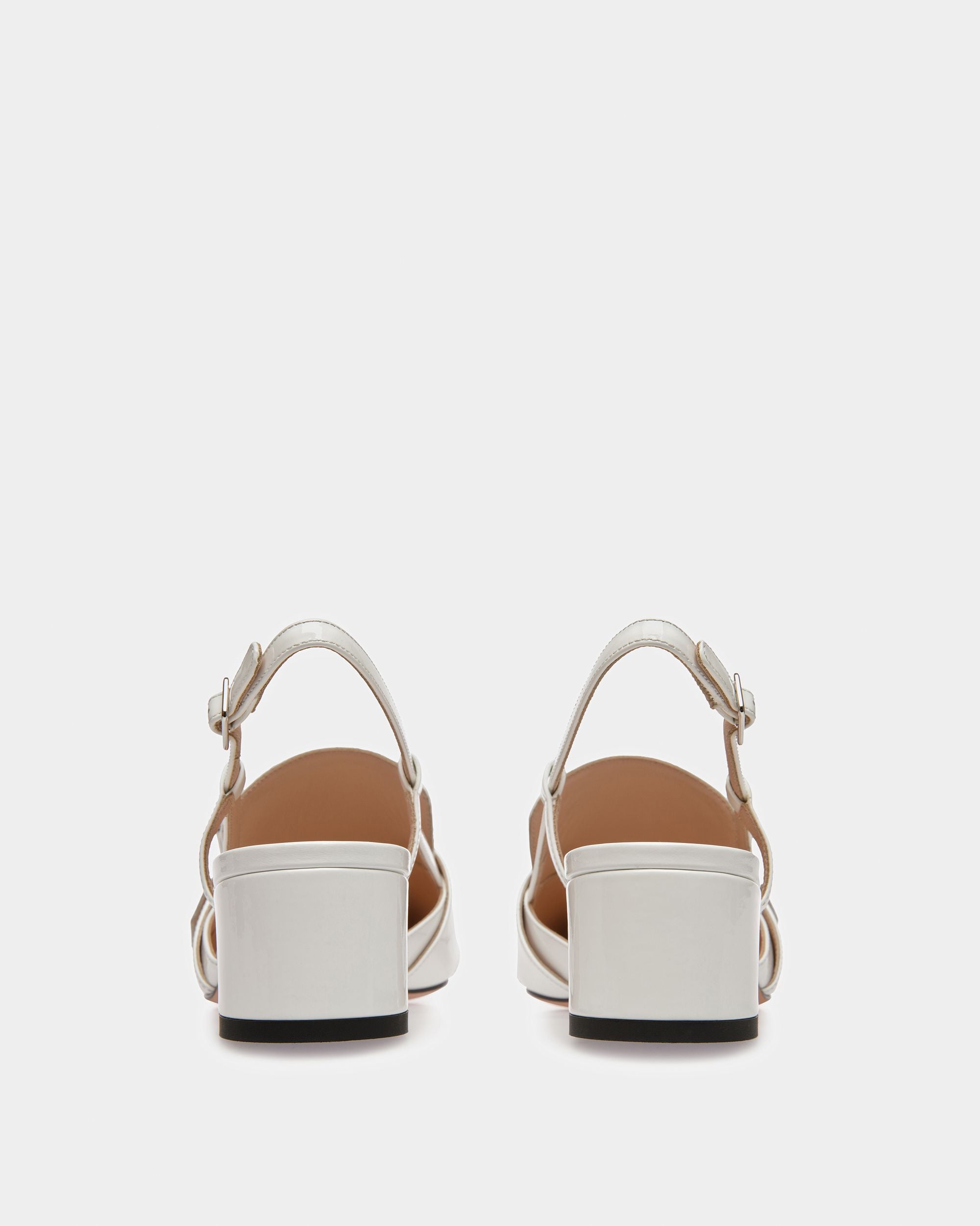 Jasmine Slingback-Pumps Aus Leder In Weiß - Damen - Bally - 02