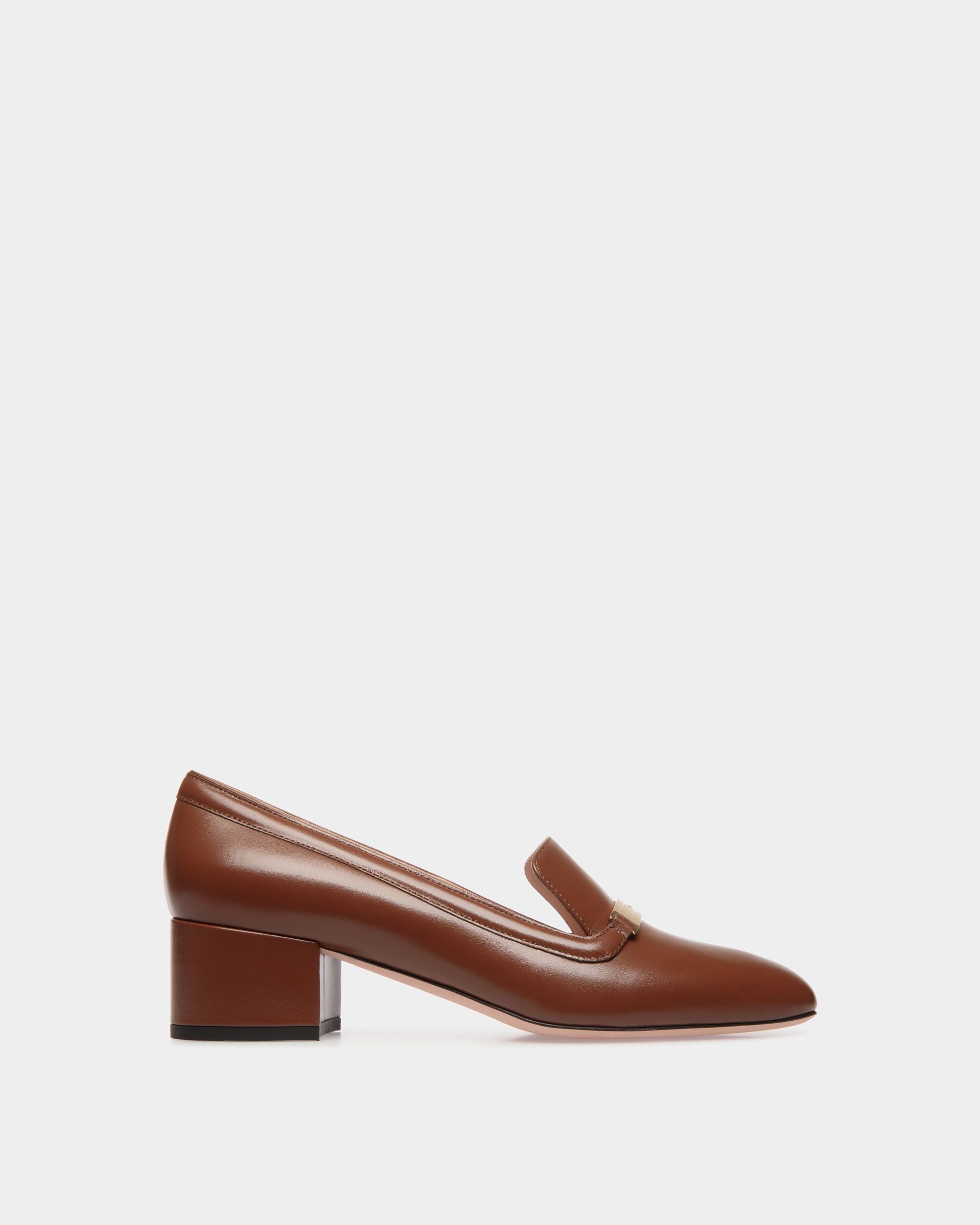 Deco Pump In Braunem Leder - Damen - Bally - 01