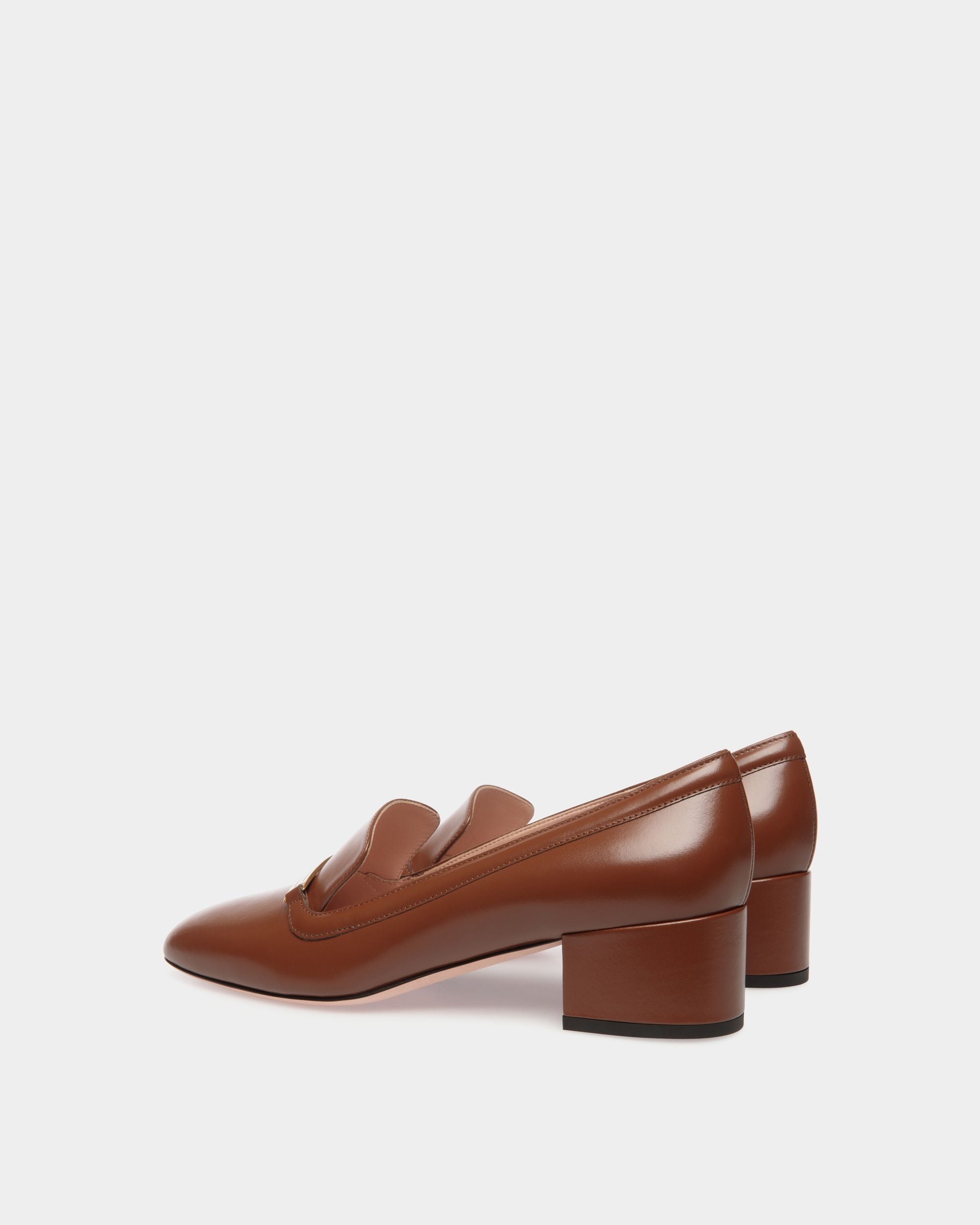 Deco Pump In Braunem Leder - Damen - Bally - 04