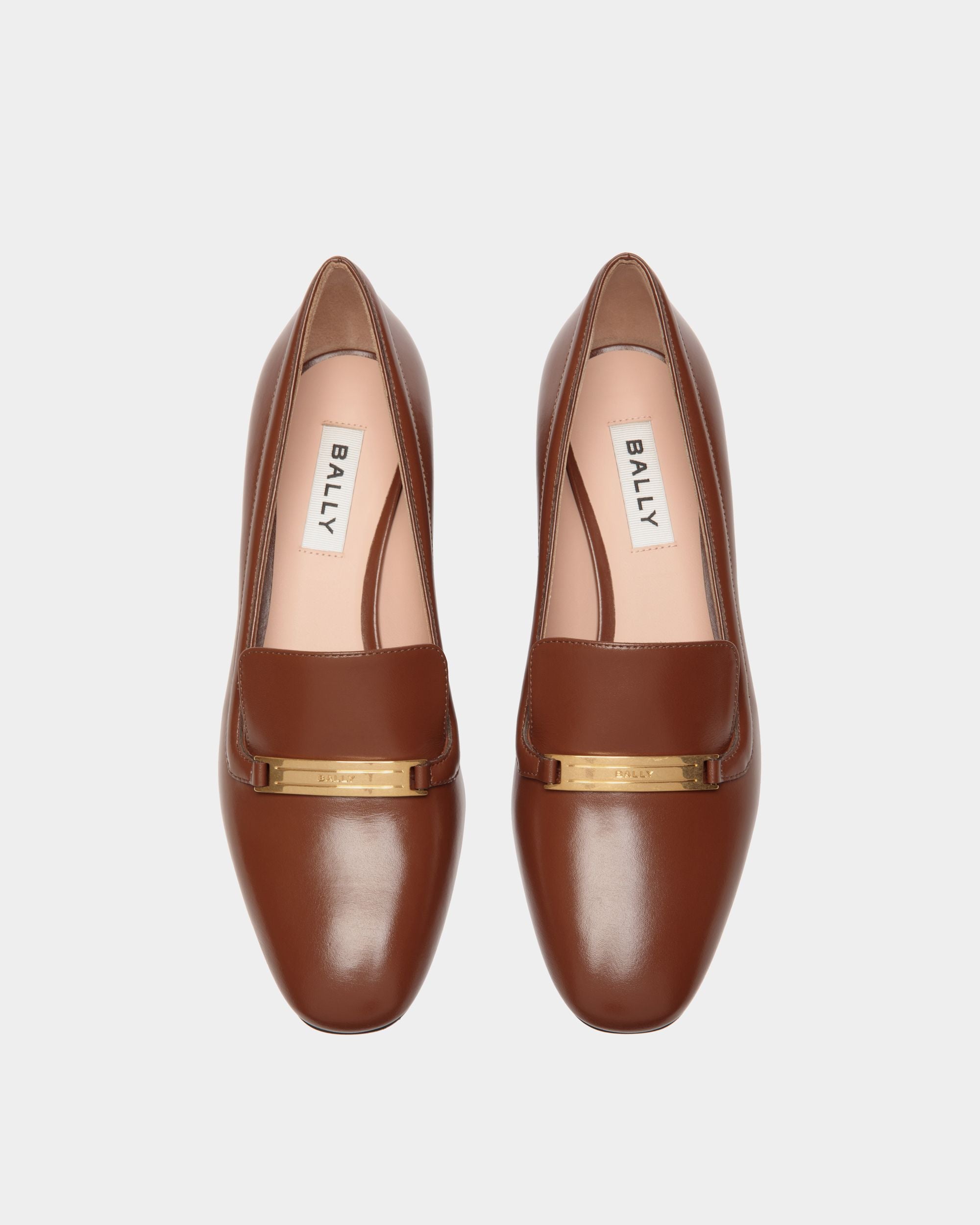 Deco Pump In Braunem Leder - Damen - Bally - 05