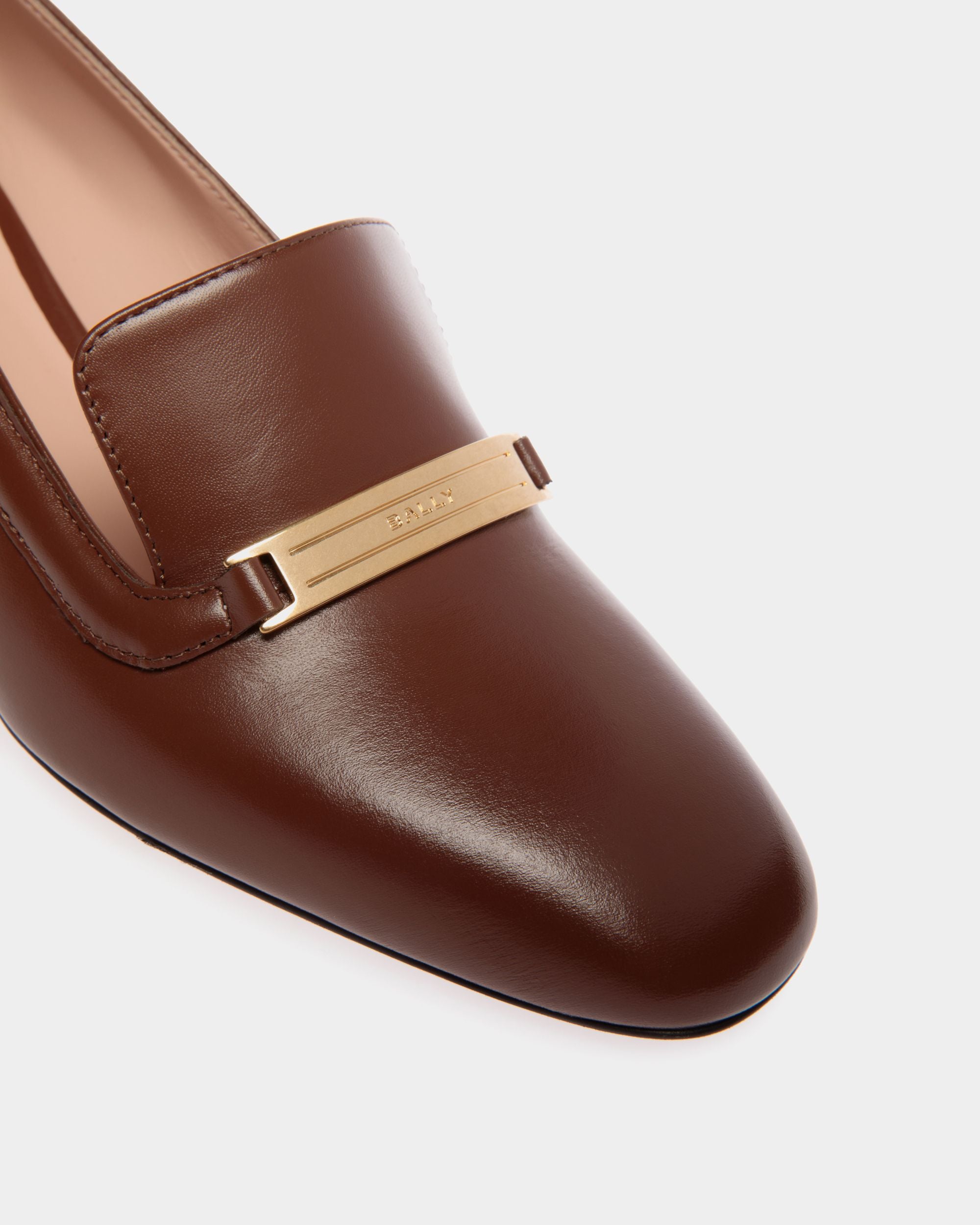 Deco Pump In Braunem Leder - Damen - Bally - 06