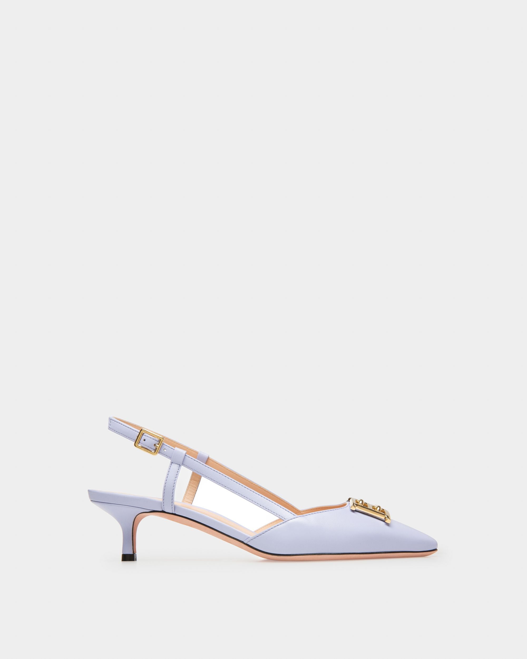 Eva Slingpumps Aus Fliederfarbenem Leder - Damen - Bally - 01
