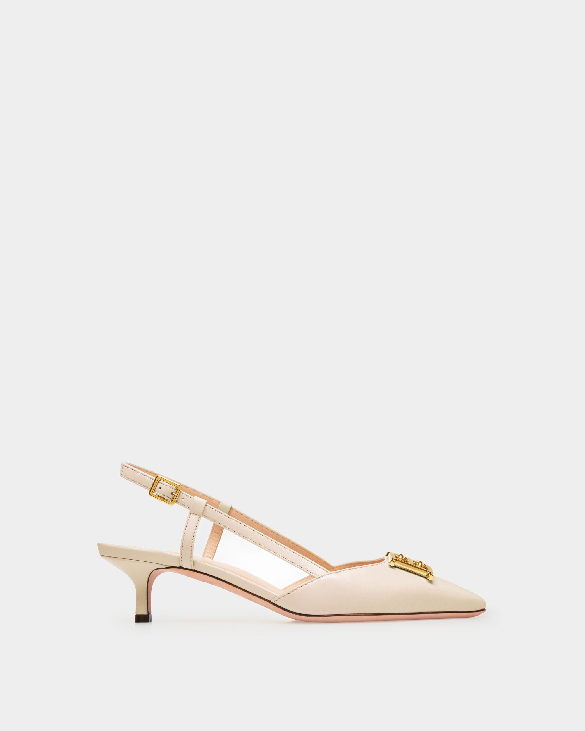 Eva Slingpumps Aus Fossilfarbenem Leder - Damen - Bally - 01