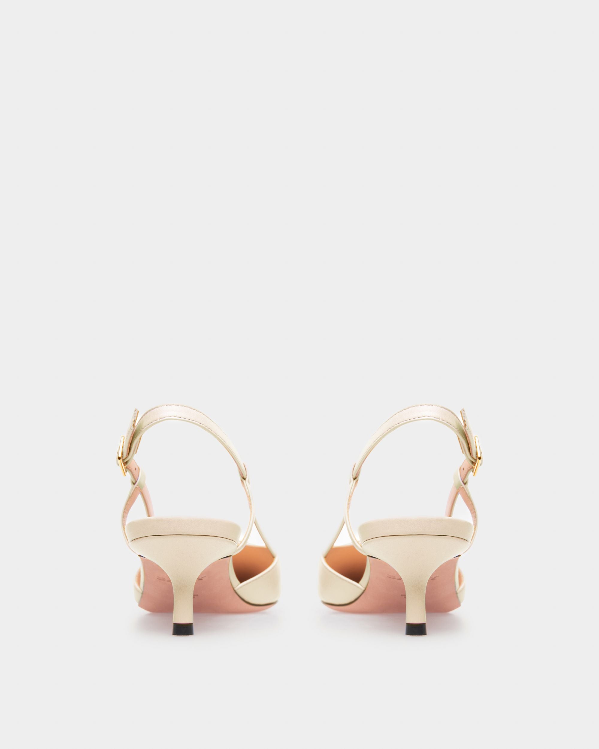 Eva Slingpumps Aus Fossilfarbenem Leder - Damen - Bally - 04