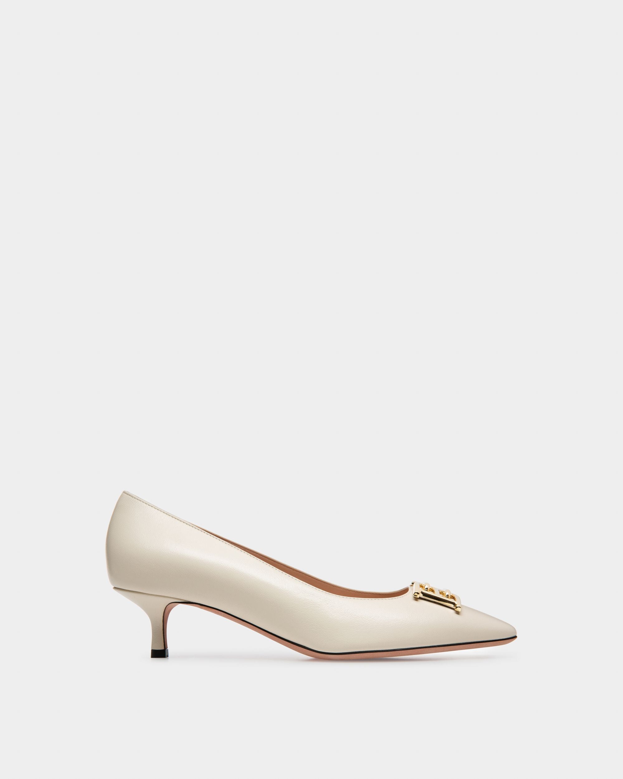 Evanca Pumps Aus Elfenbeinfarbenem Leder - Damen - Bally - 01