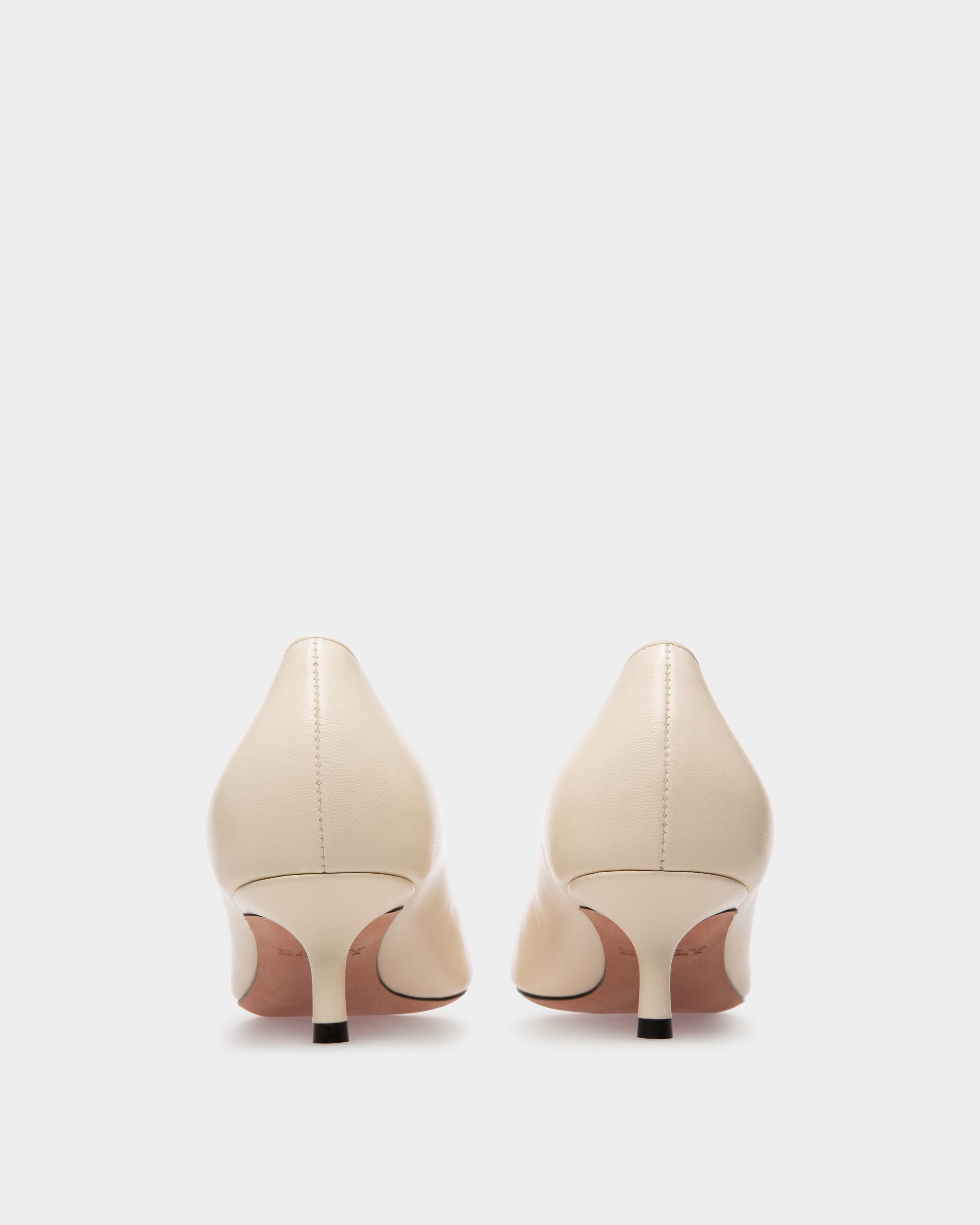 Evanca Pumps Aus Elfenbeinfarbenem Leder - Damen - Bally - 04