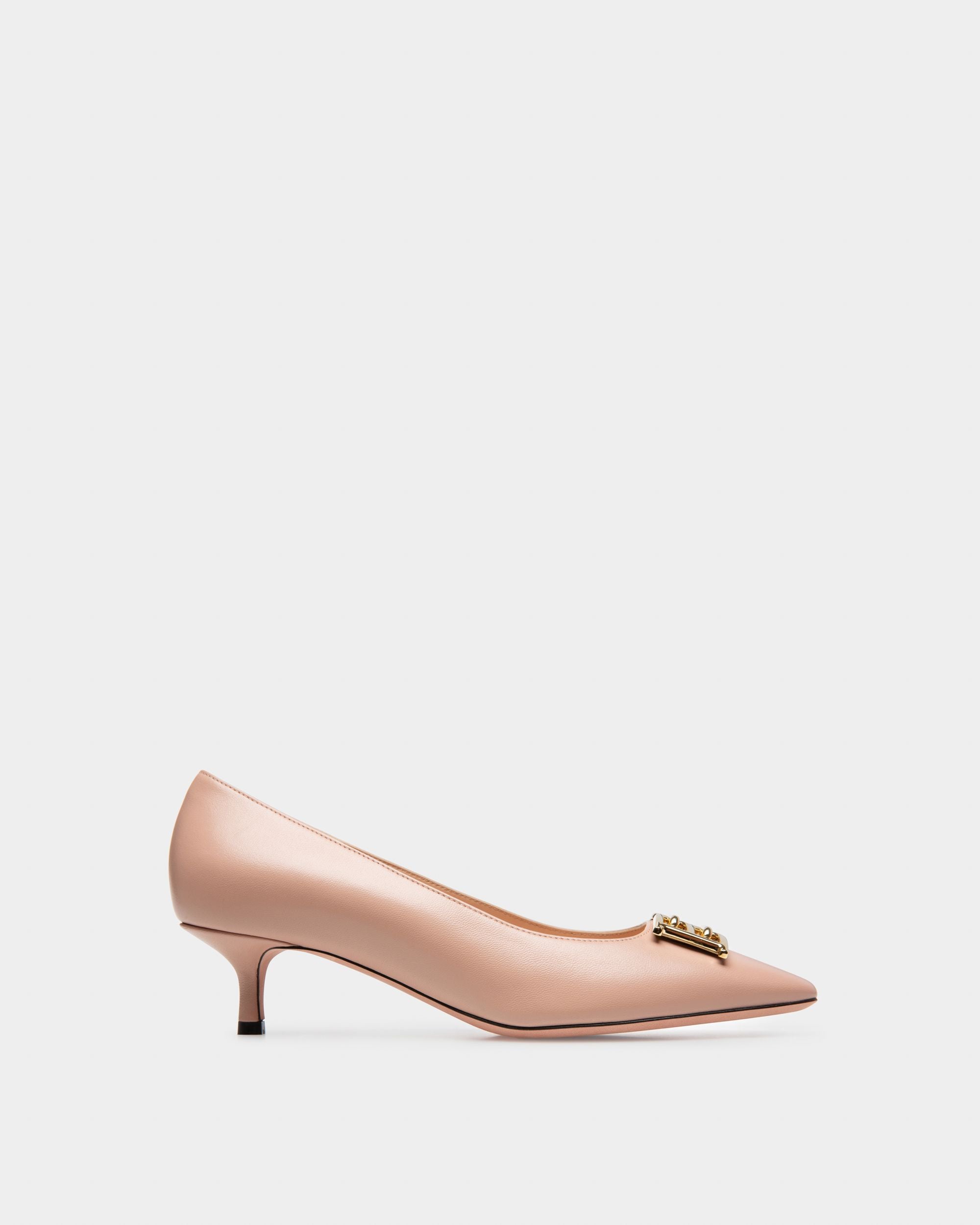 Evanca Pumps Aus Blassrosa Leder - Damen - Bally - 01