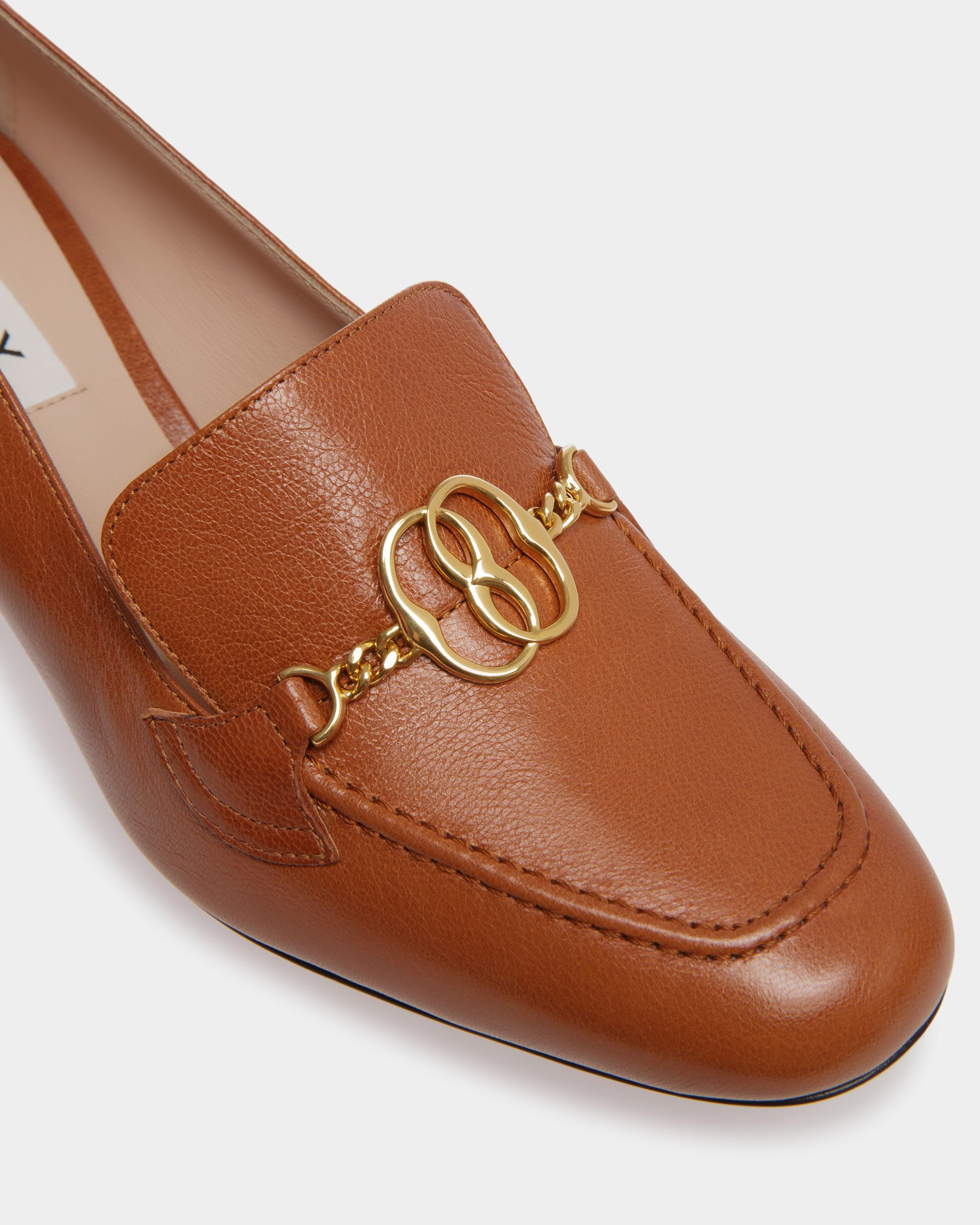 Emblem Pumps Aus Braunem Leder - Damen - Bally - 05