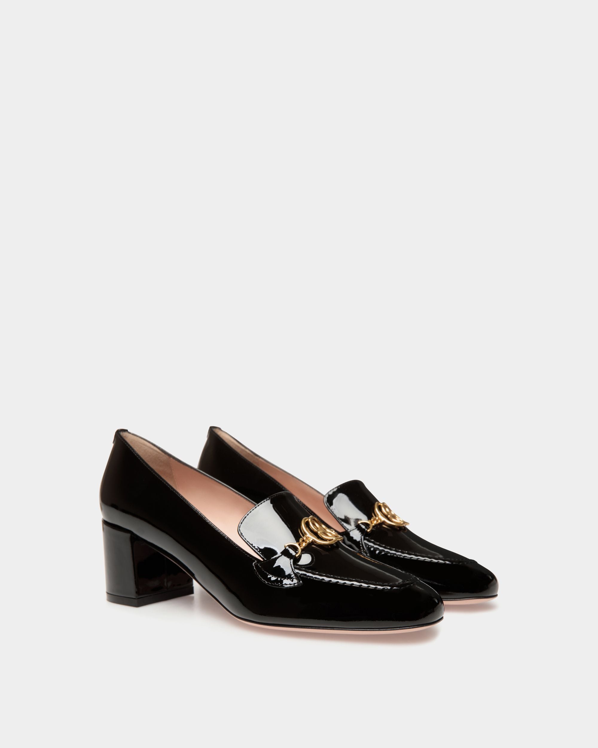 Daily Emblem Pumps Aus Schwarzem Lackleder - Damen - Bally - 03