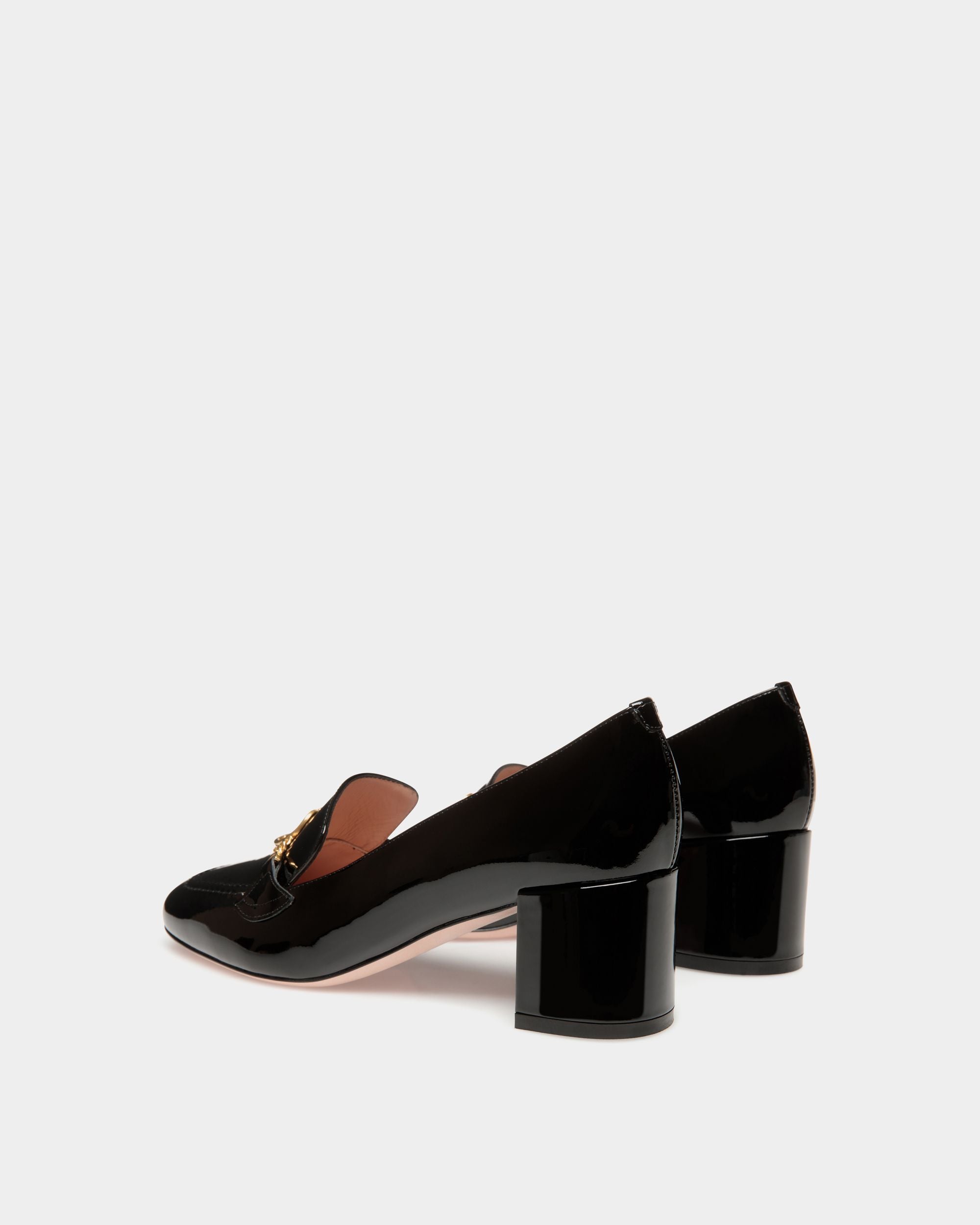 Daily Emblem Pumps Aus Schwarzem Lackleder - Damen - Bally - 04