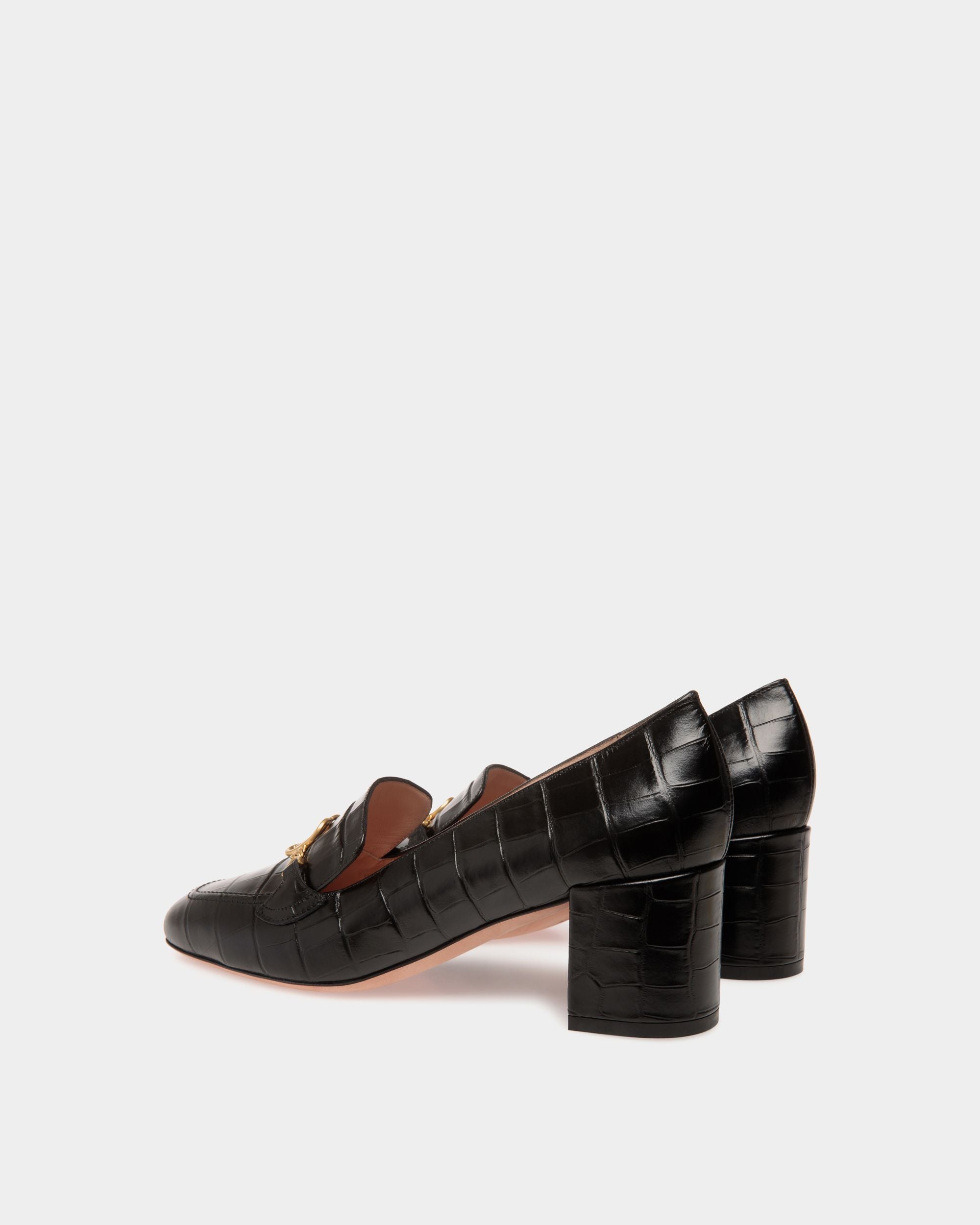 Daily Emblem Pumps In Black Leather - Damen - Bally - 03