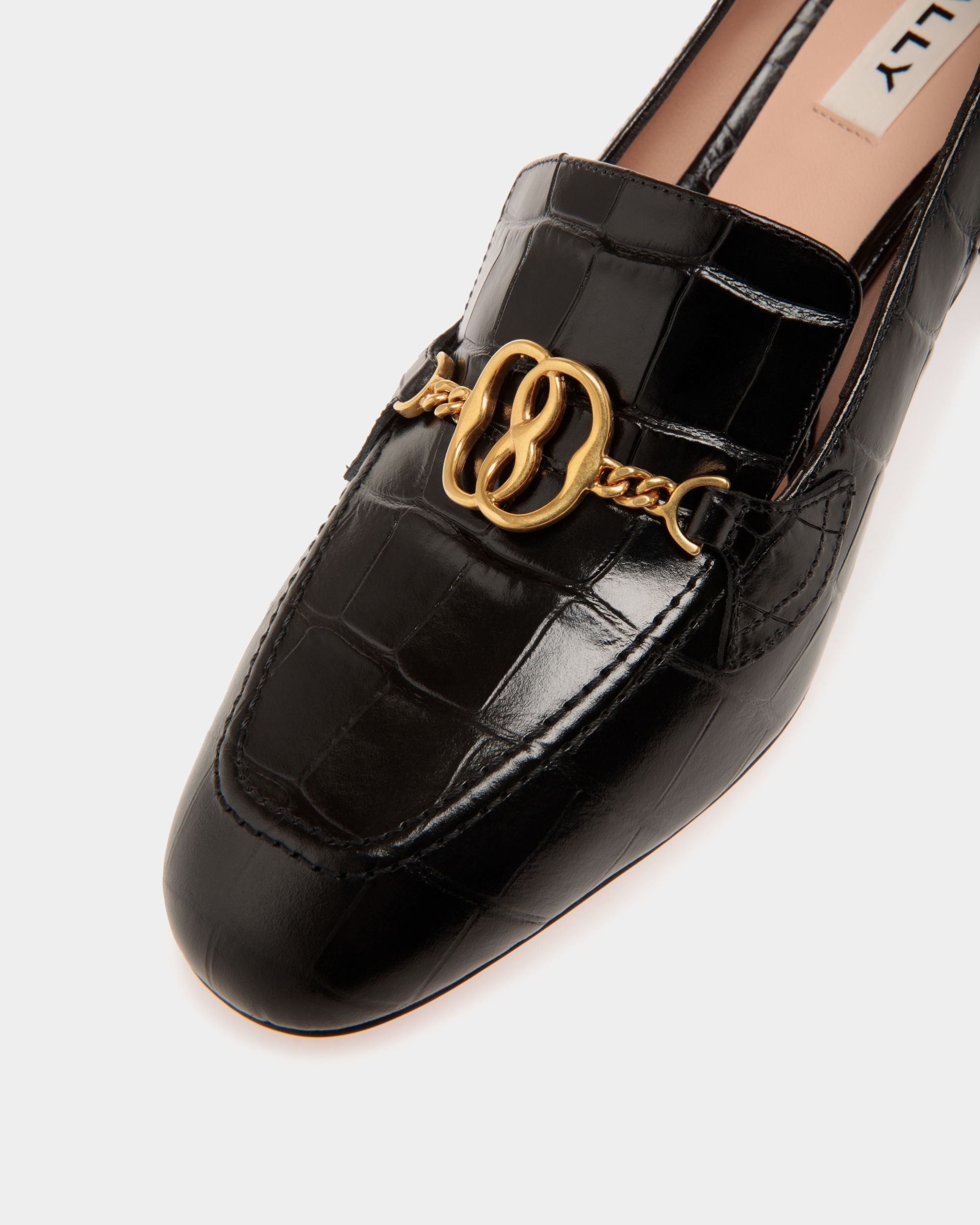 Daily Emblem Pumps In Black Leather - Damen - Bally - 05