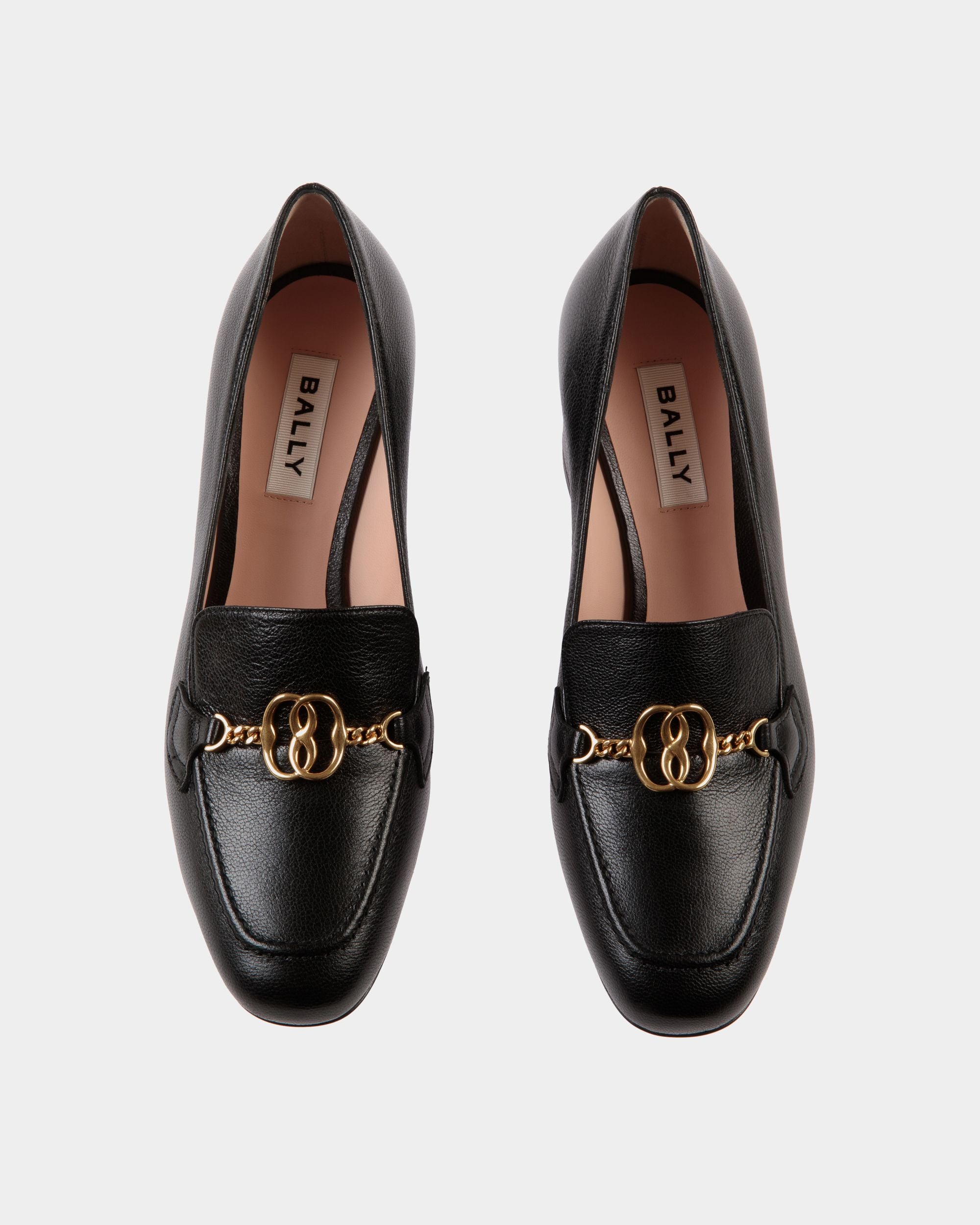 Daily Emblem Pumps In Black Leather - Damen - Bally - 04