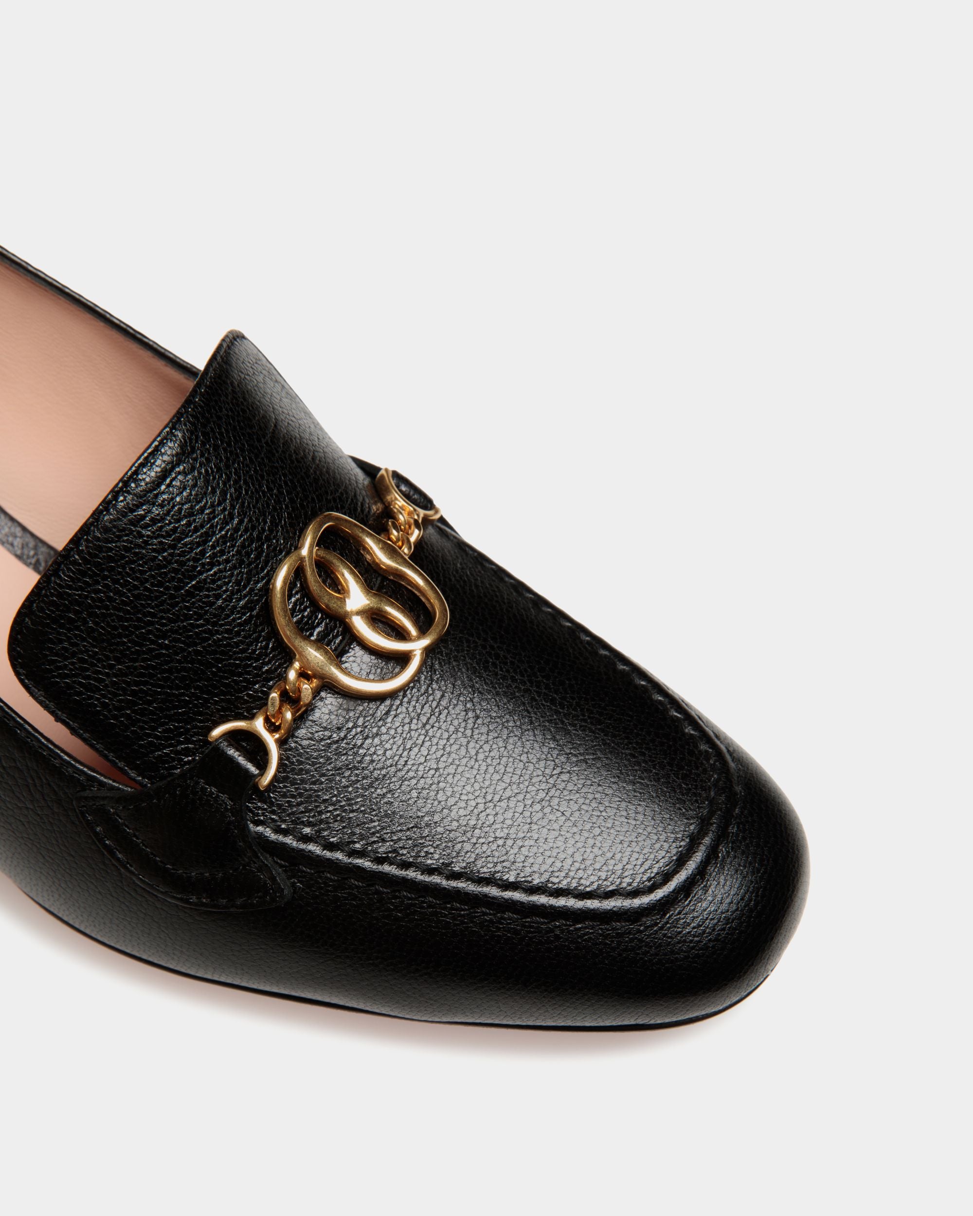 Daily Emblem Pumps In Black Leather - Damen - Bally - 05
