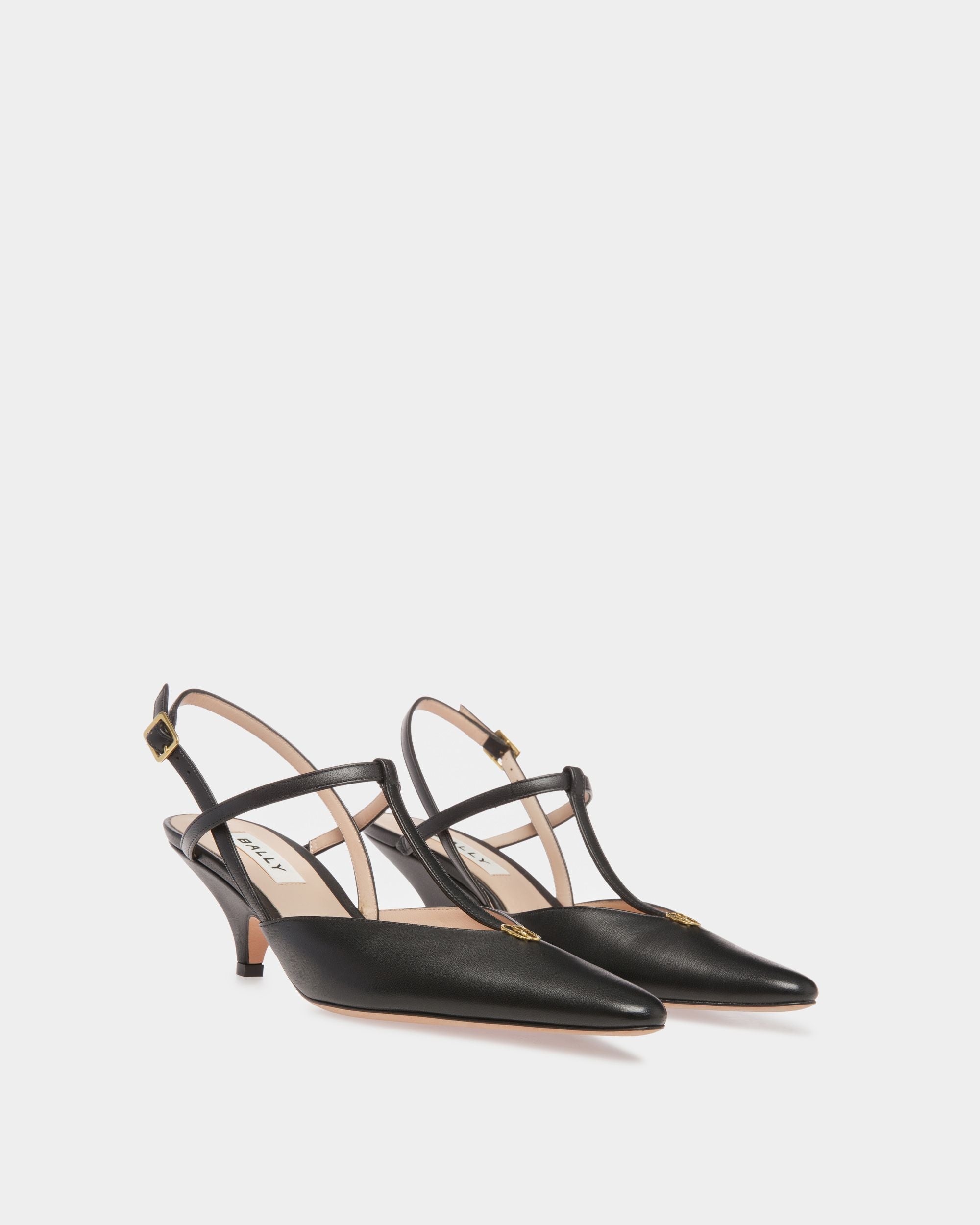 Katy Slingpumps Aus Leder in Schwarz - Damen - Bally - 02