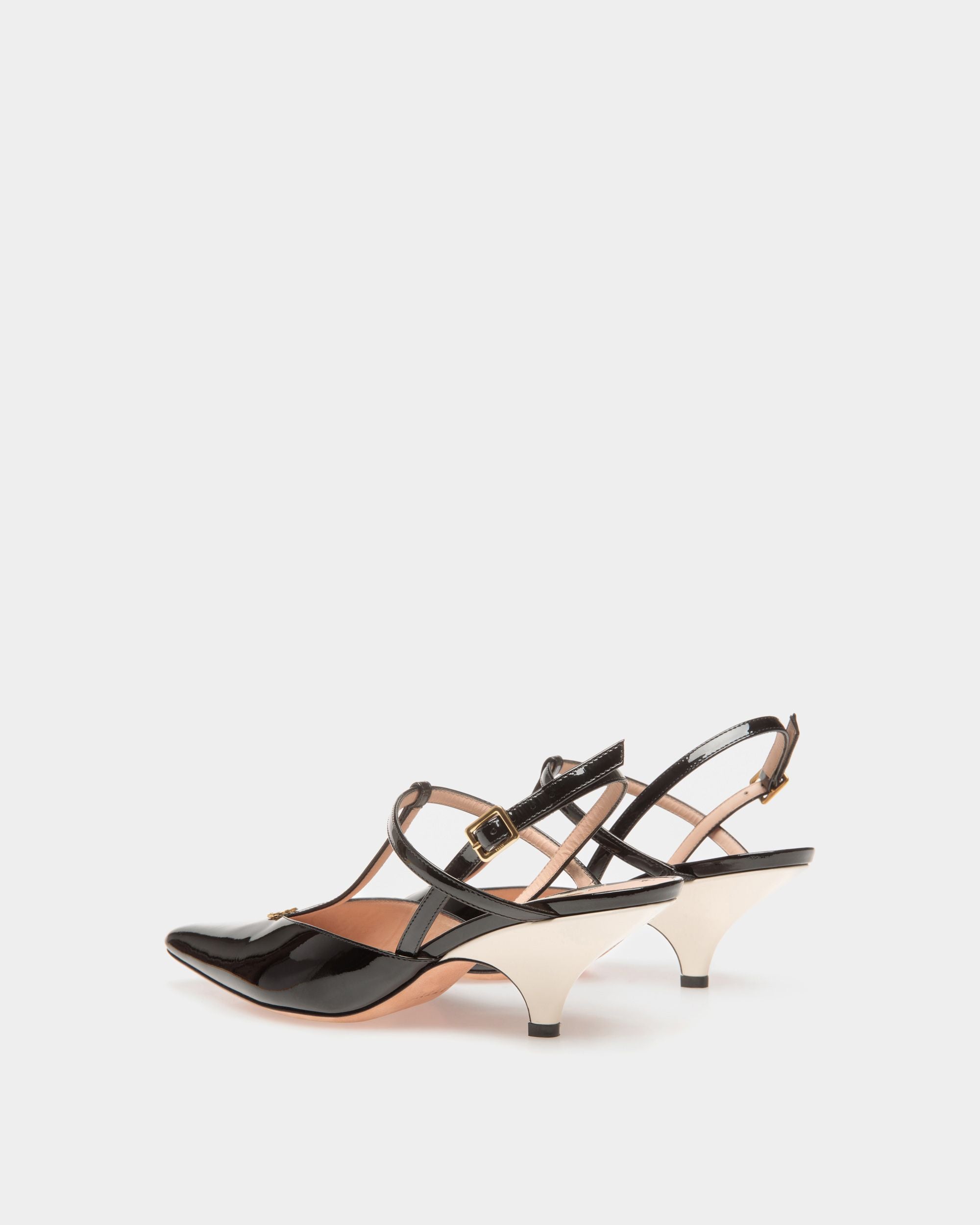 Katy Slingpumps Aus Leder in Schwarz und Elfenbein - Damen - Bally - 04