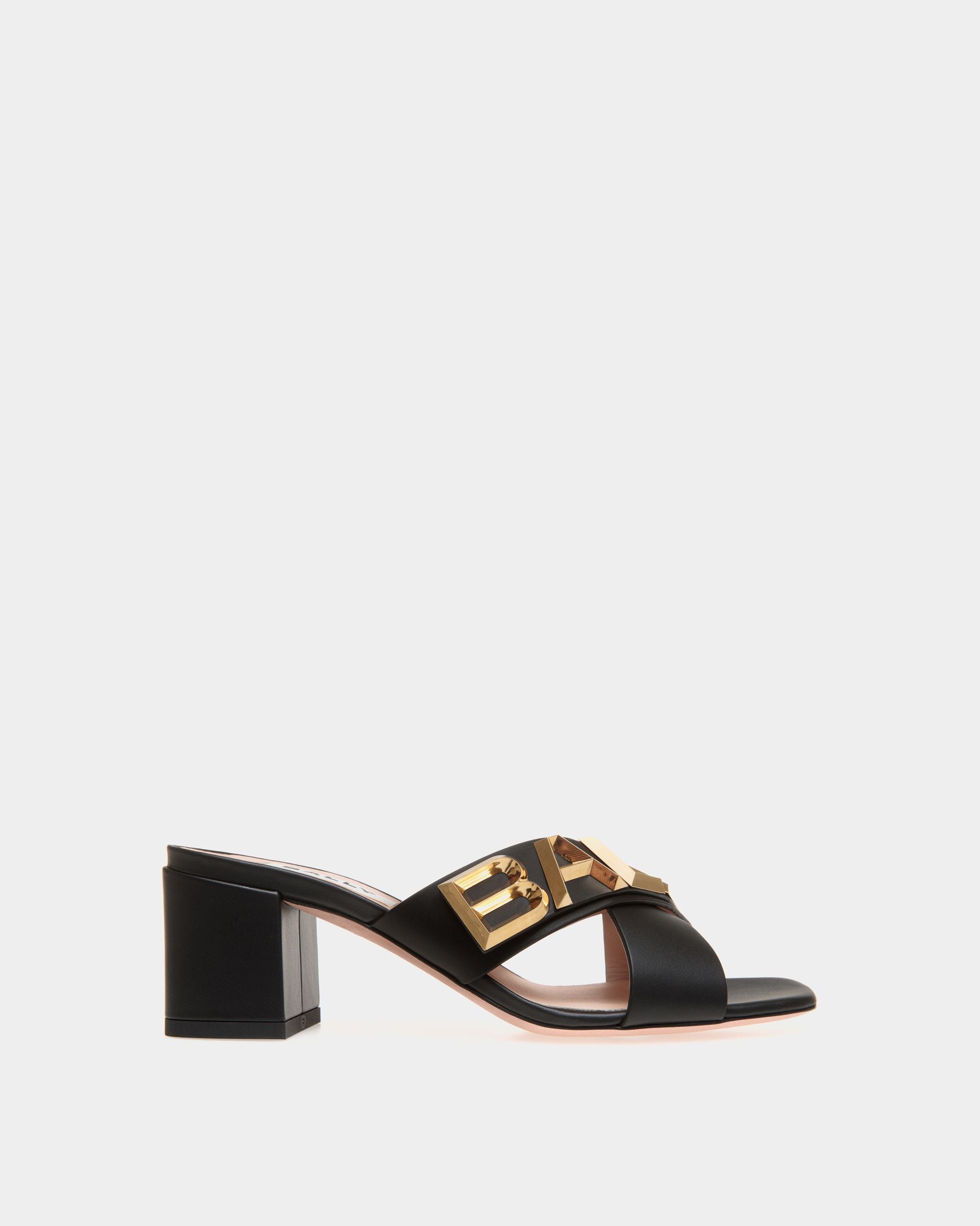 Bally Spell Sandals In Black Leather - Damen - Bally - 01