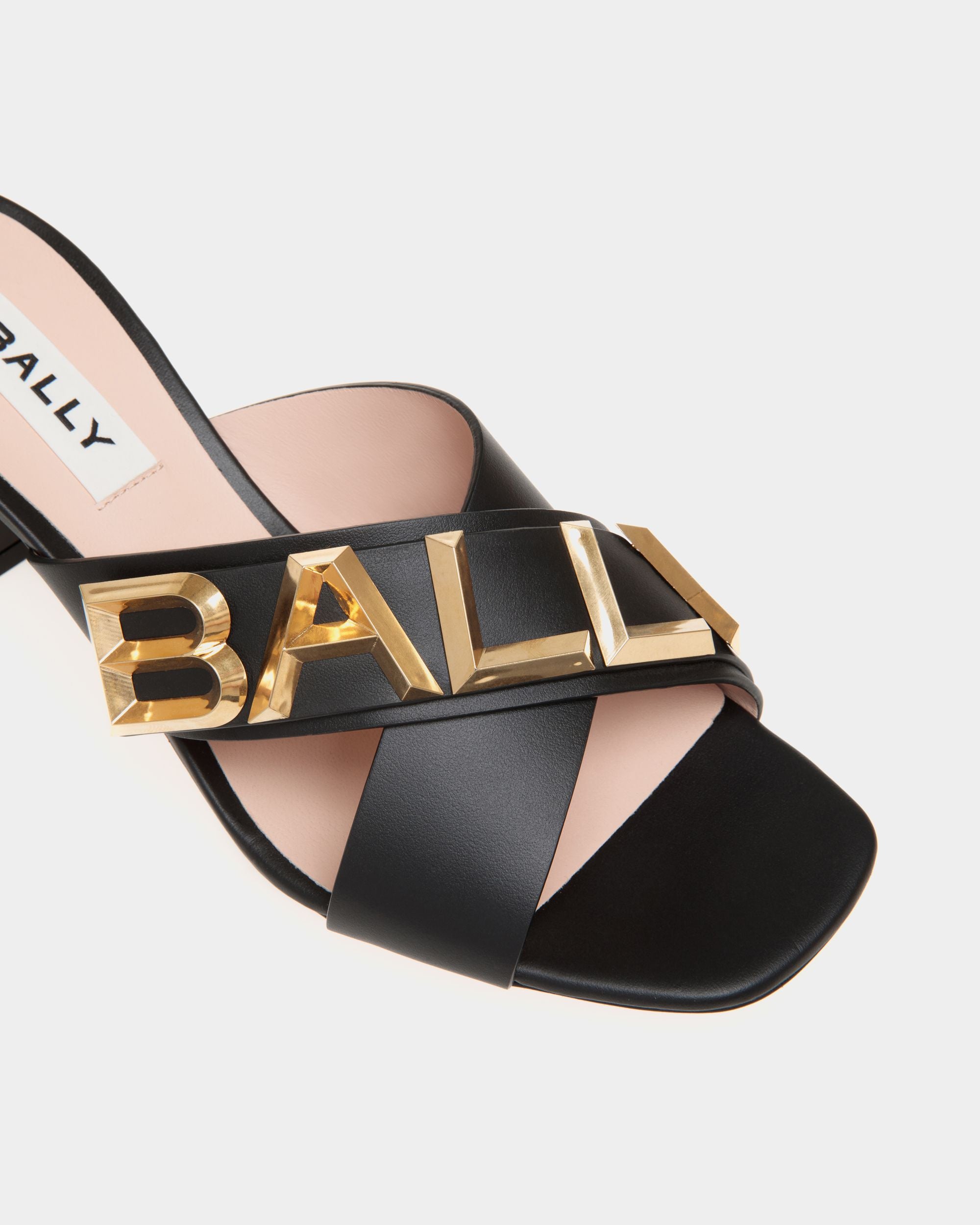 Bally Spell Sandals In Black Leather - Damen - Bally - 04