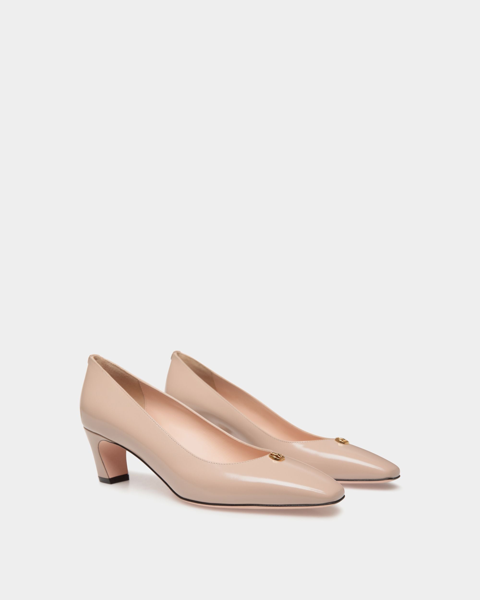 Sylt Pumps Aus Gebürstetem Leder In Light Beige - Damen - Bally - 02