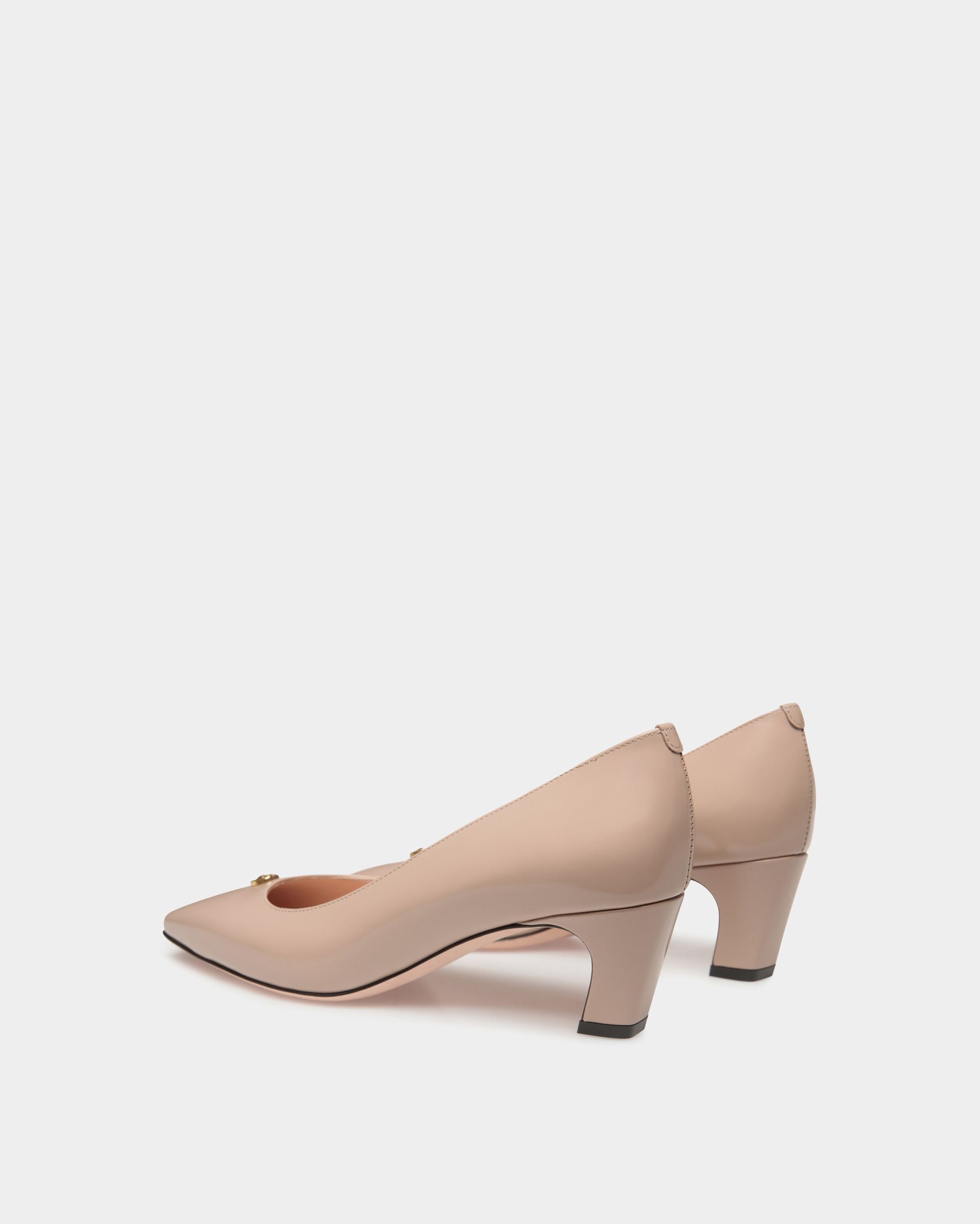 Sylt Pumps Aus Gebürstetem Leder In Light Beige - Damen - Bally - 03