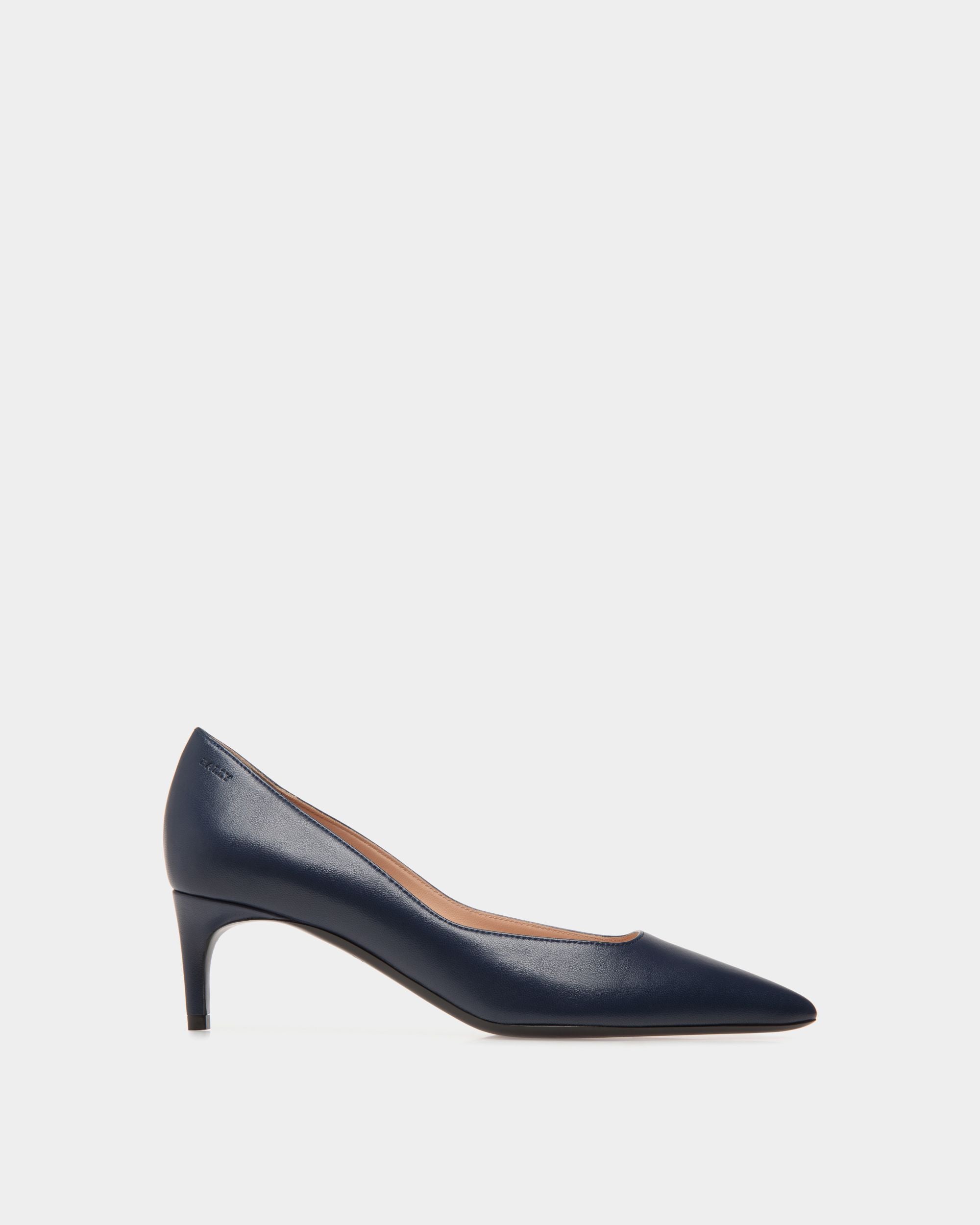 Pumps In Blue Leather - Damen - Bally - 01