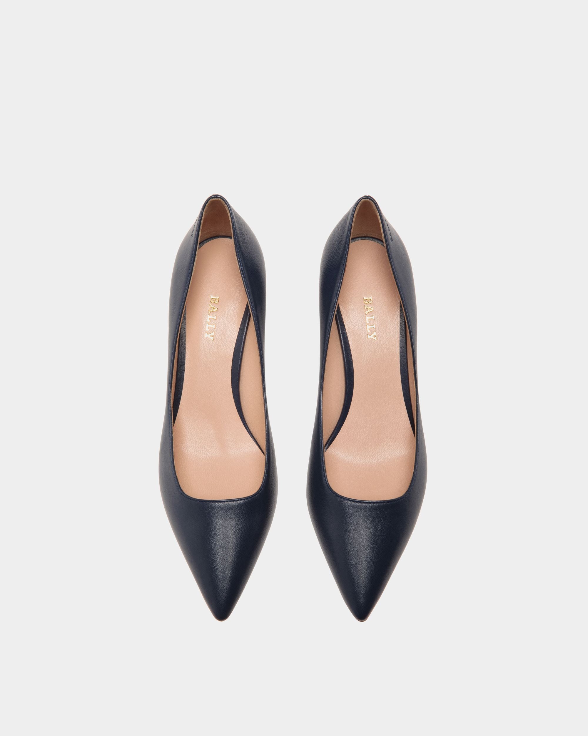 Pumps In Blue Leather - Damen - Bally - 04