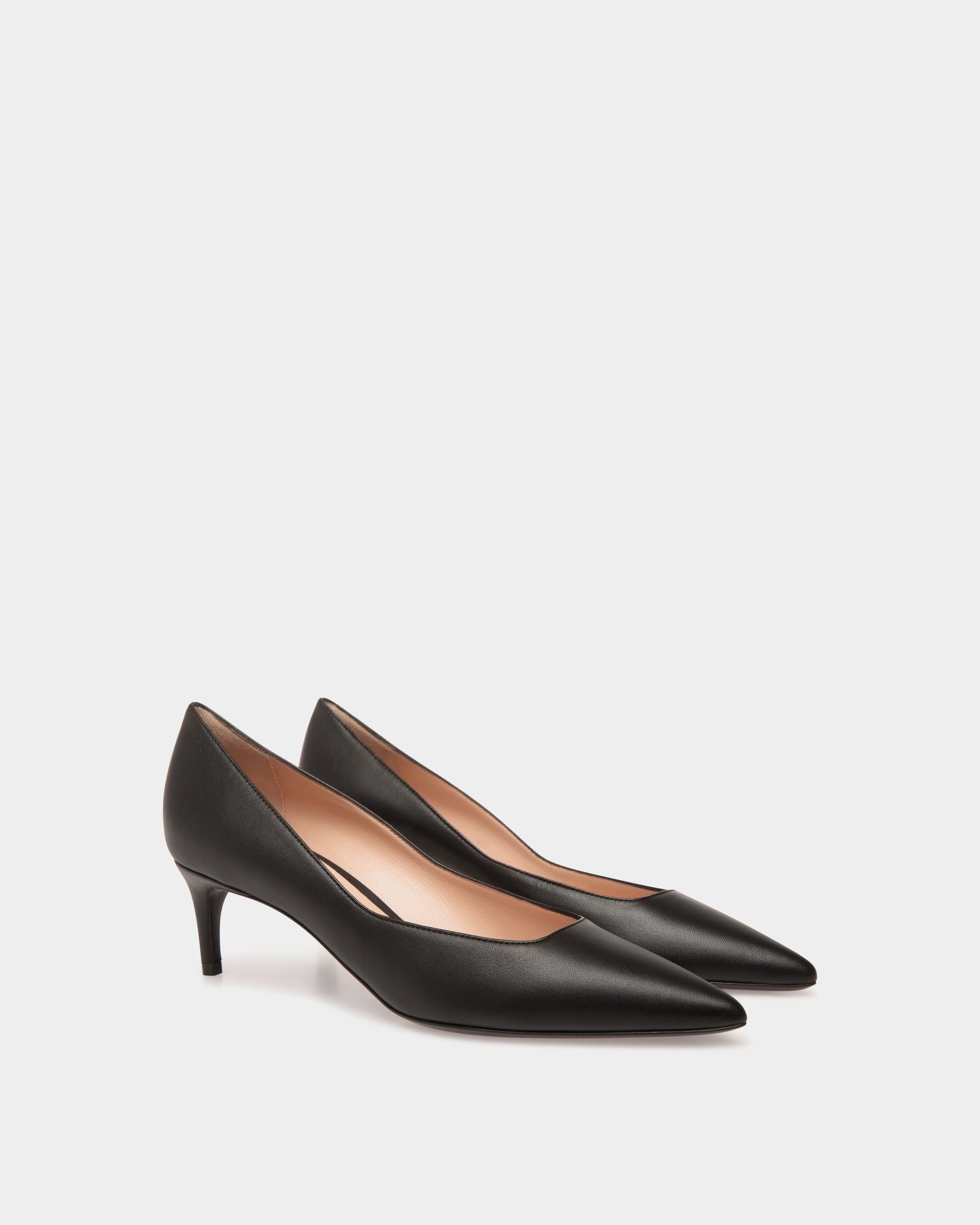 Pump In Black Leather - Damen - Bally - 02