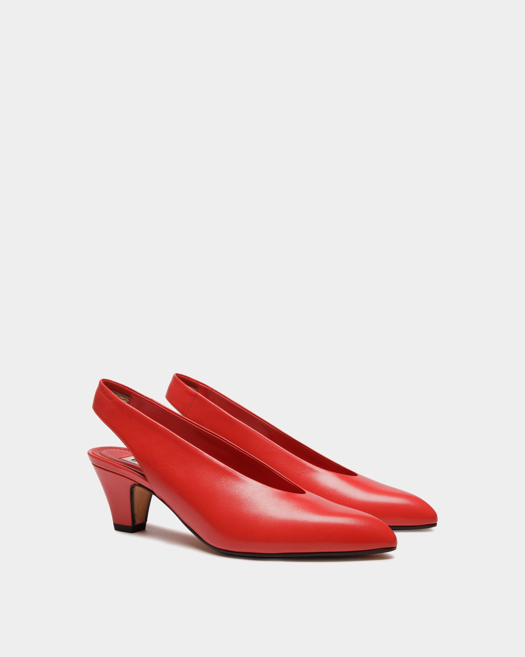 Pumps Alva Aus Leder In Rot - Damen - Bally - 01