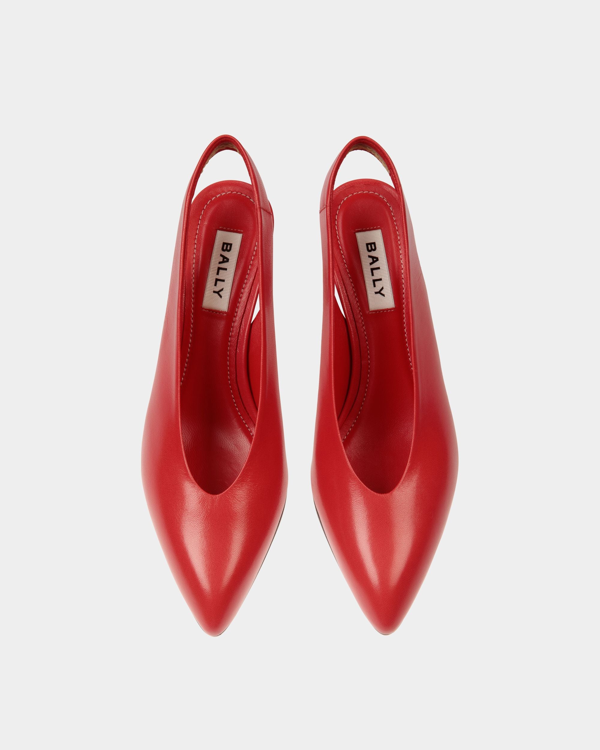 Pumps Alva Aus Leder In Rot - Damen - Bally - 03