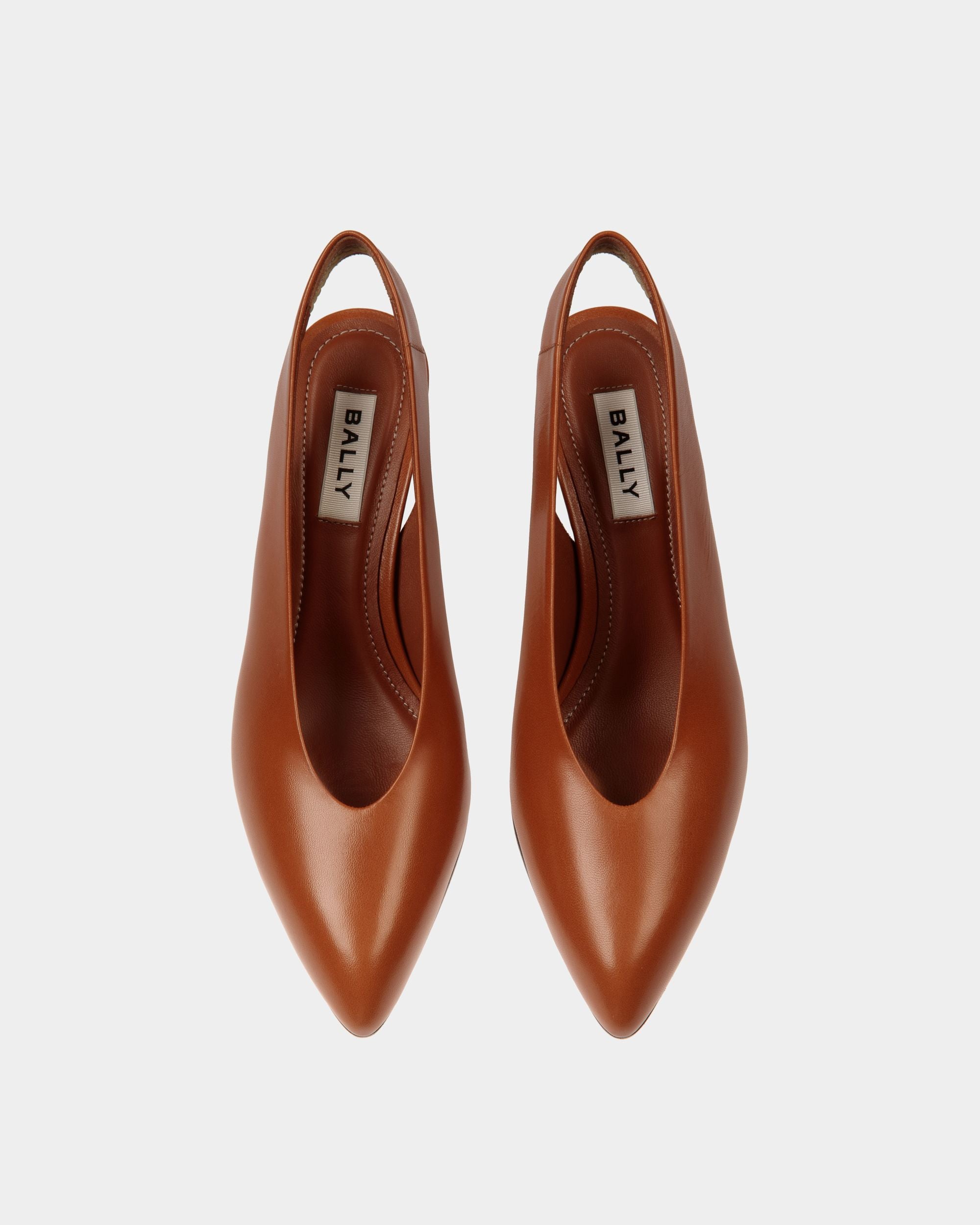 Alva Pumps Aus Braunem Leder - Damen - Bally - 05