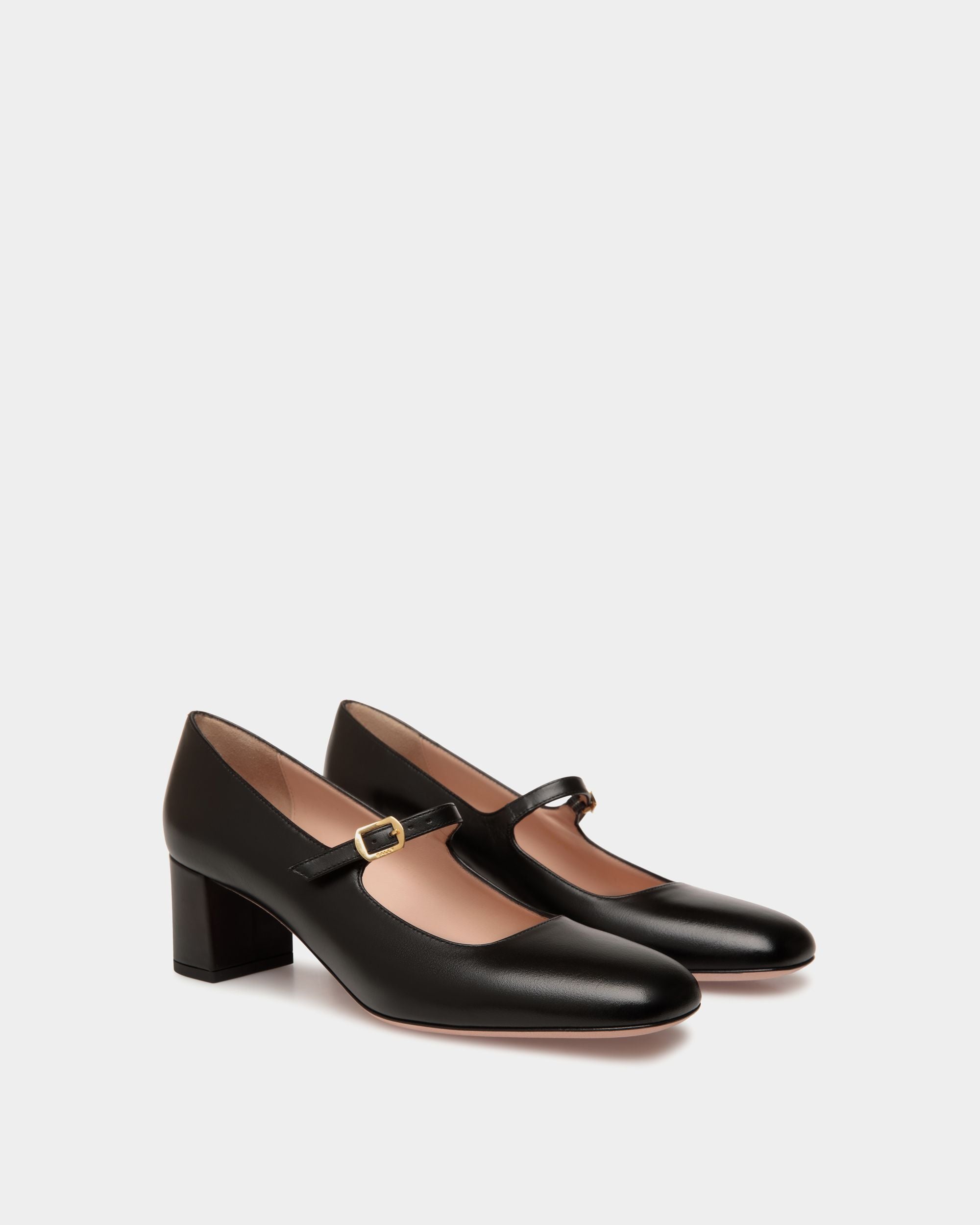 Ballyrina Pumps Aus Leder In Schwarz - Damen - Bally - 03