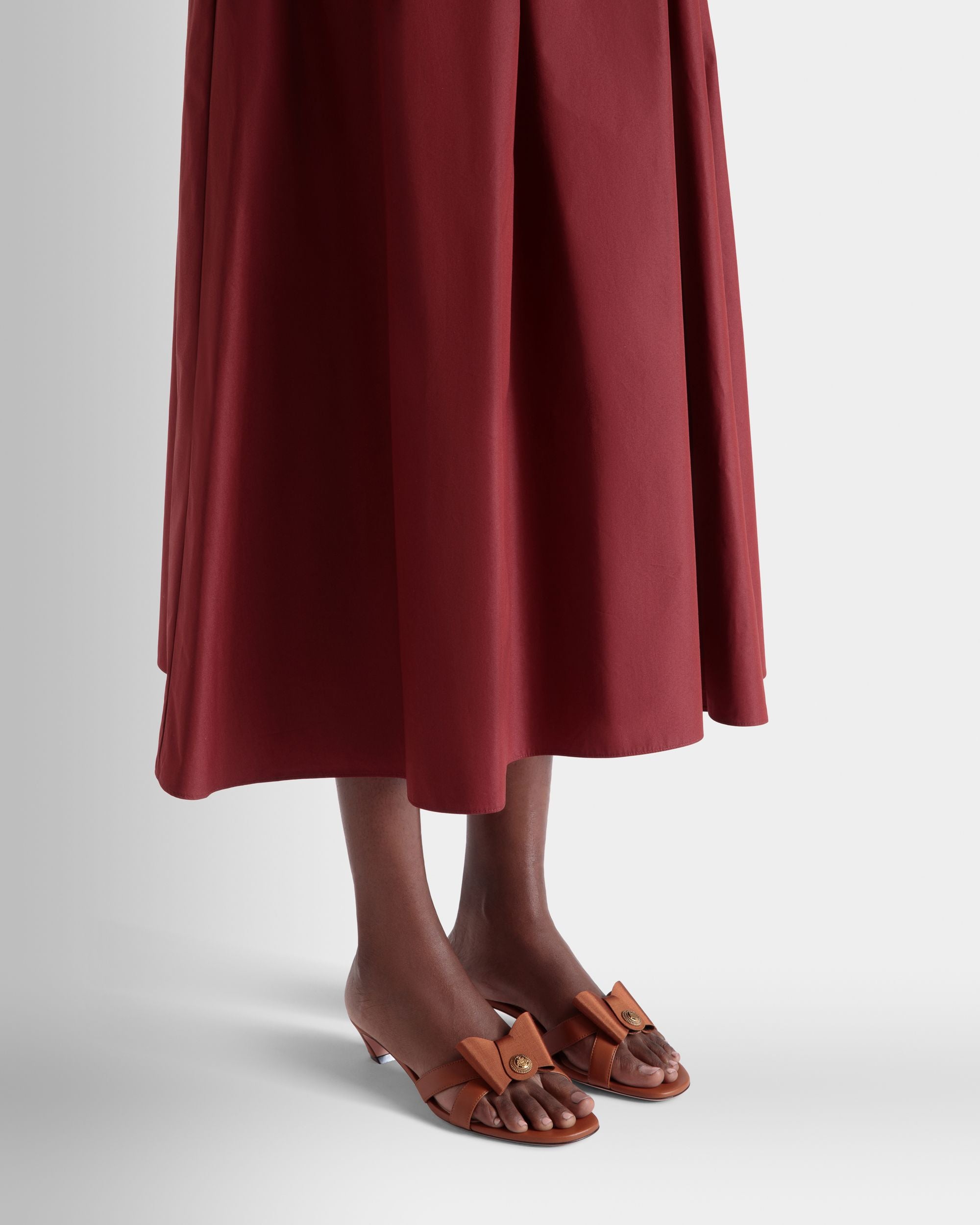B-Bow Sandale Aus Leder In Braun - Damen - Bally - 02