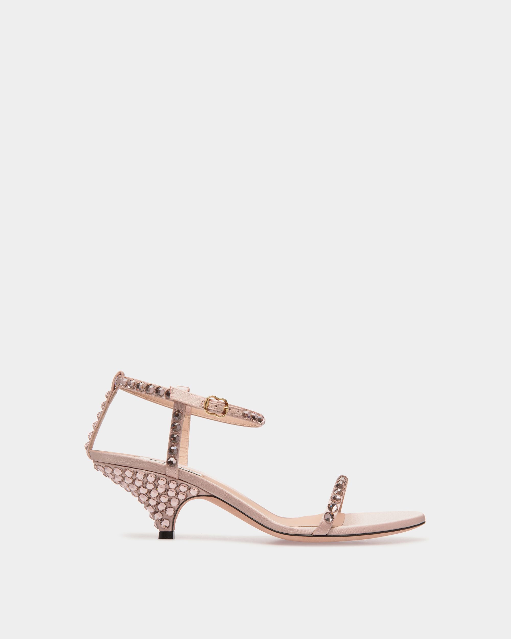 Katy Sandale Mit Absatz Aus Stoff In Light Pink Mit Kristallen - Damen - Bally - 01