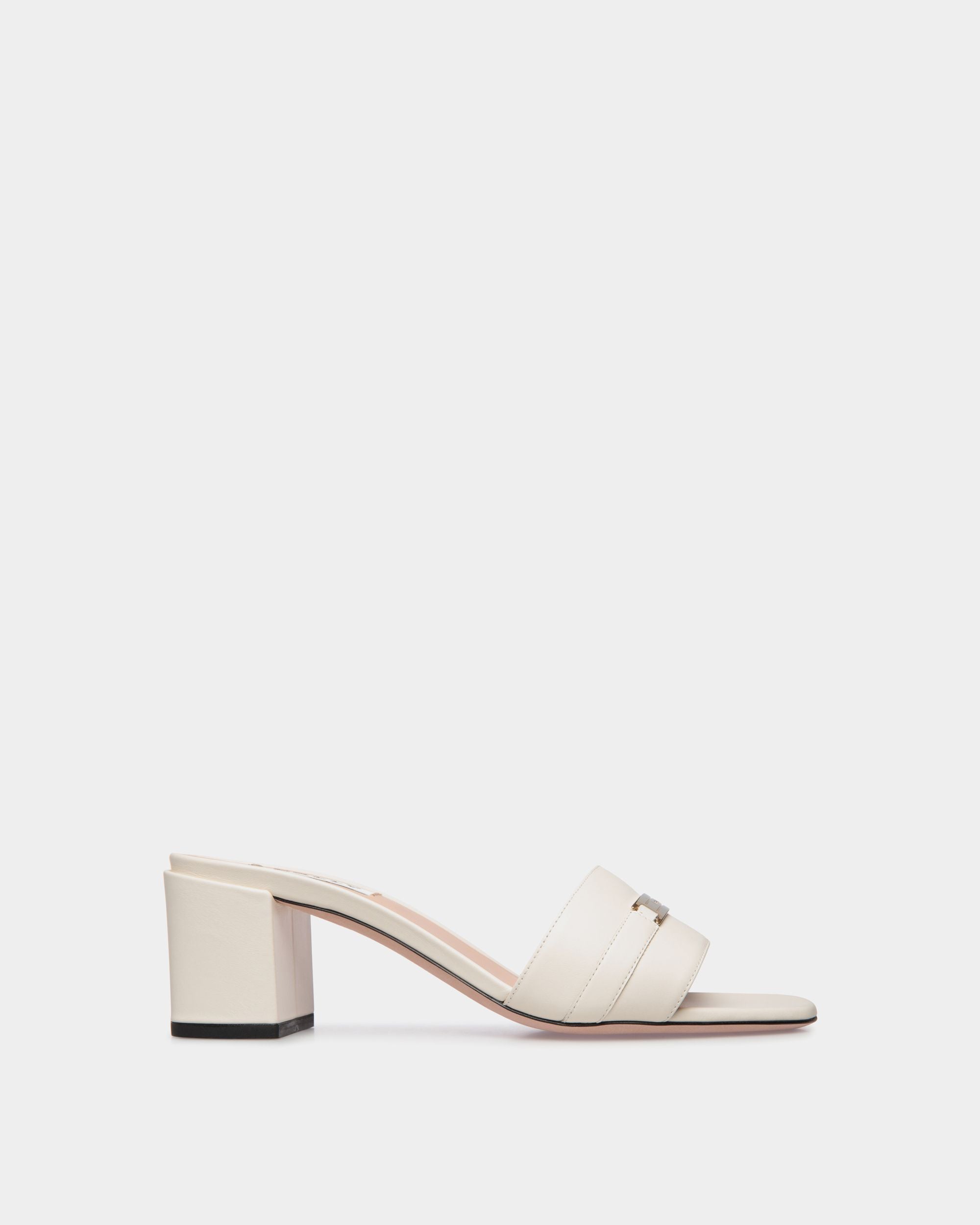 Sandale Deco Aus Weißem Leder - Damen - Bally - 01