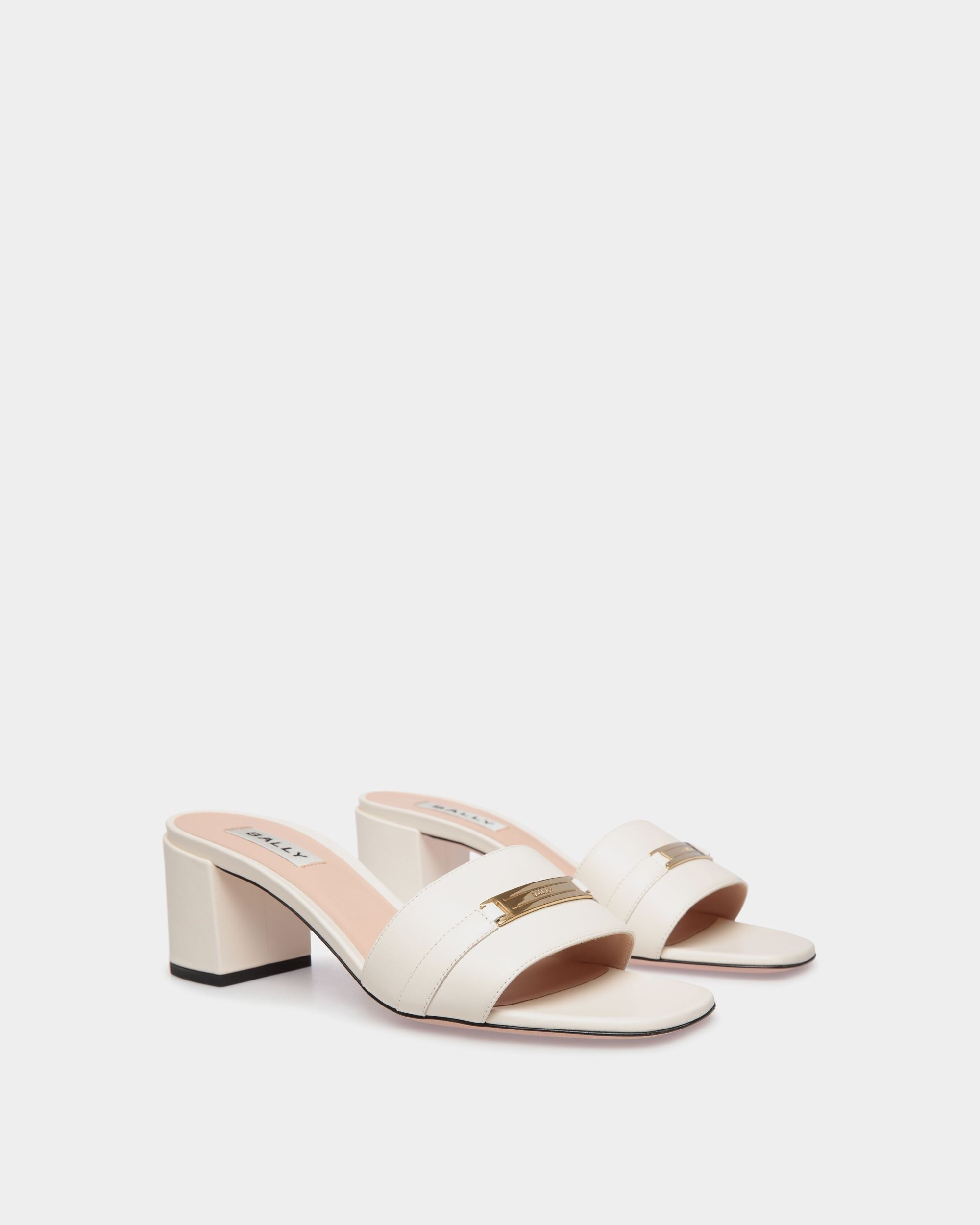Sandale Deco Aus Weißem Leder - Damen - Bally - 03
