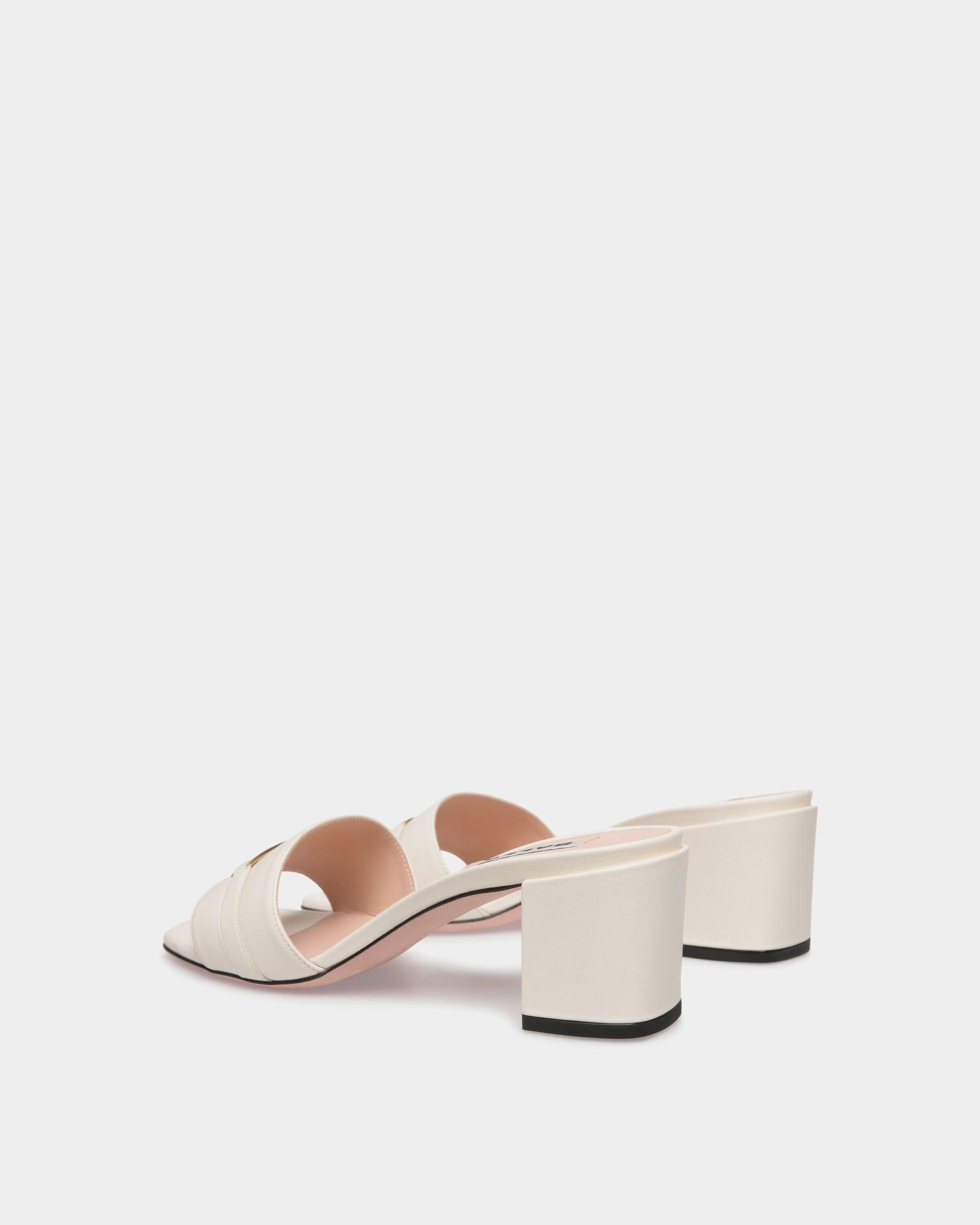 Sandale Deco Aus Weißem Leder - Damen - Bally - 04