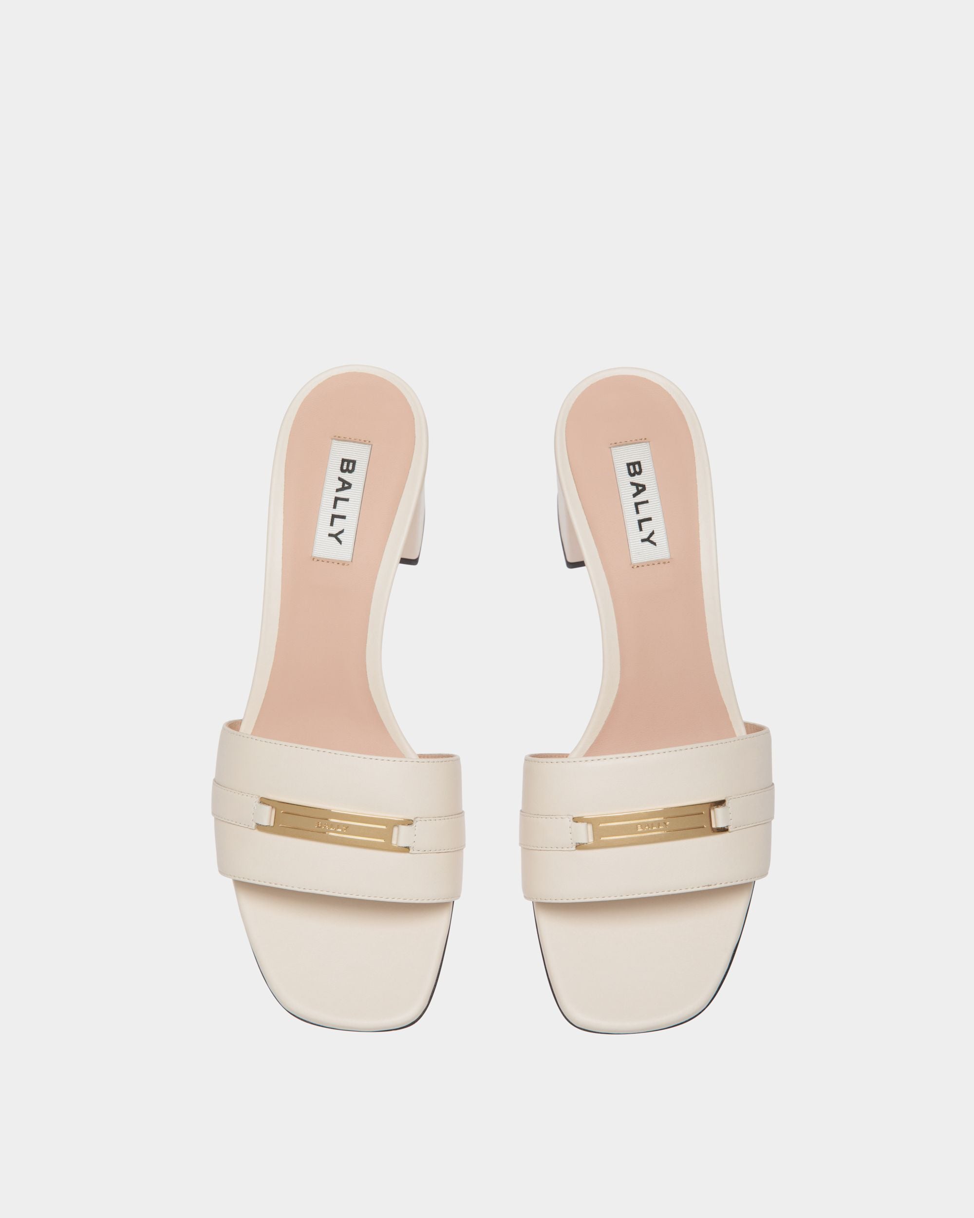 Sandale Deco Aus Weißem Leder - Damen - Bally - 05