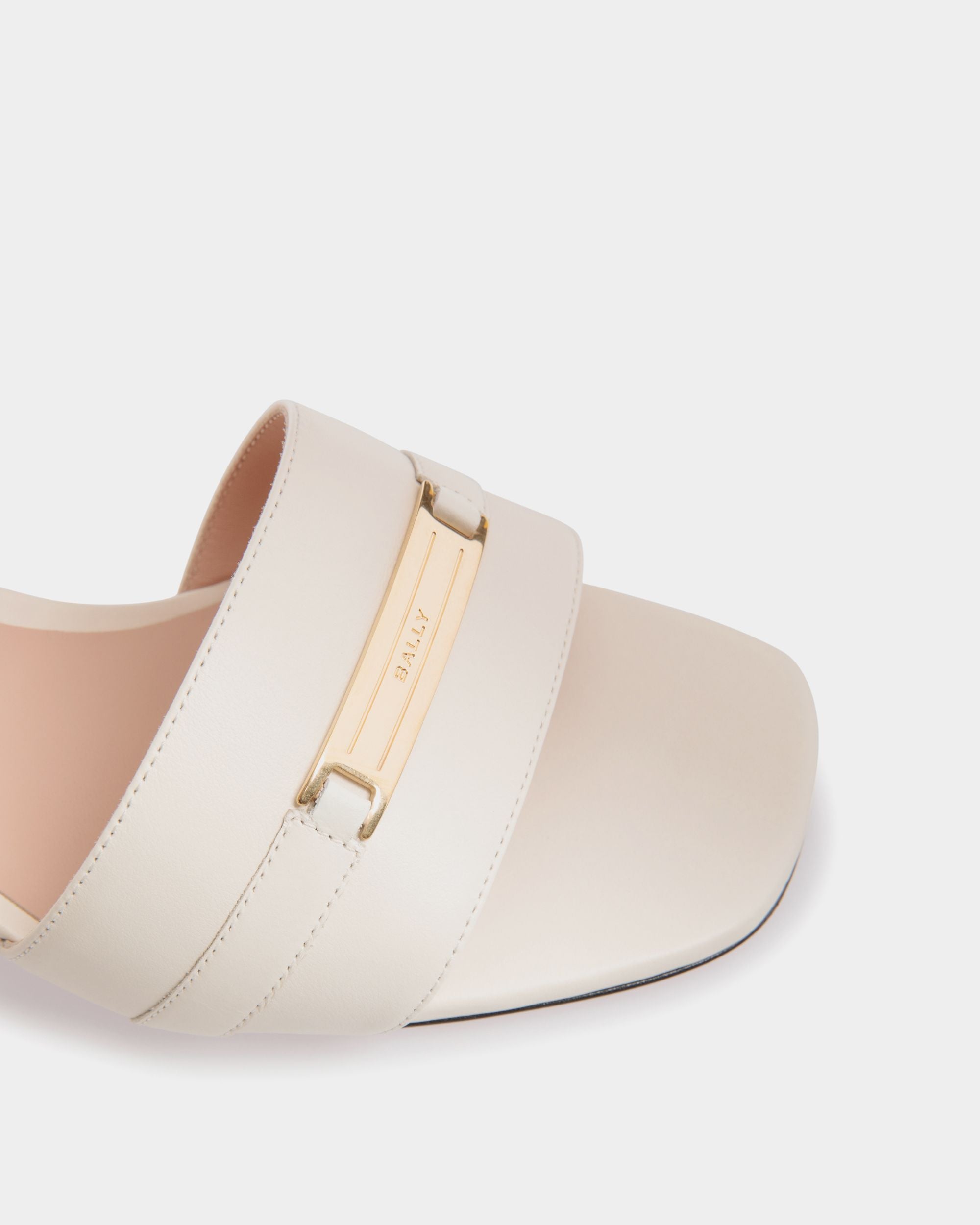 Sandale Deco Aus Weißem Leder - Damen - Bally - 06