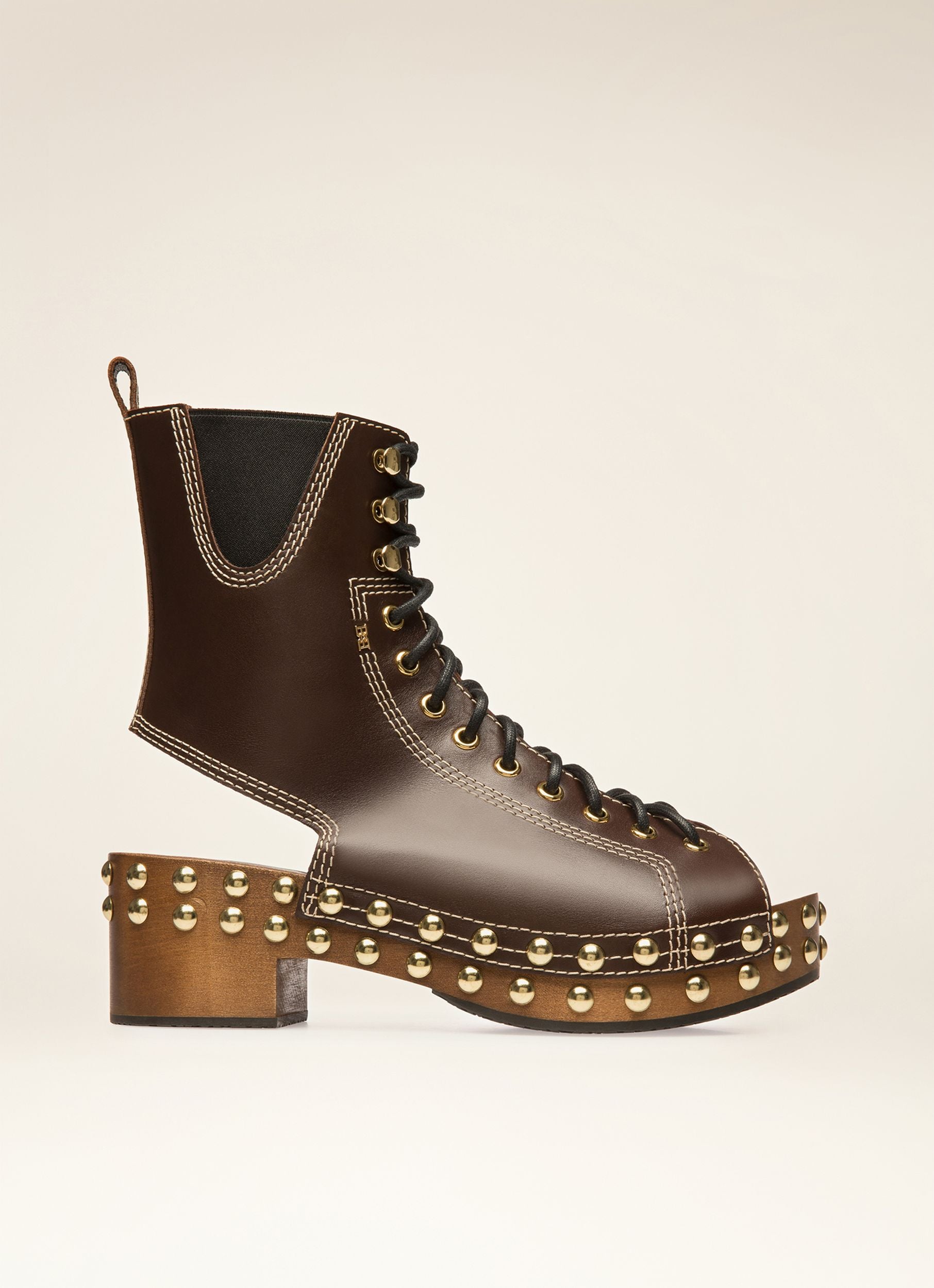 Bally Clog Stiefel Aus Leder In Ebenholzschwarz - Damen - Bally - 01