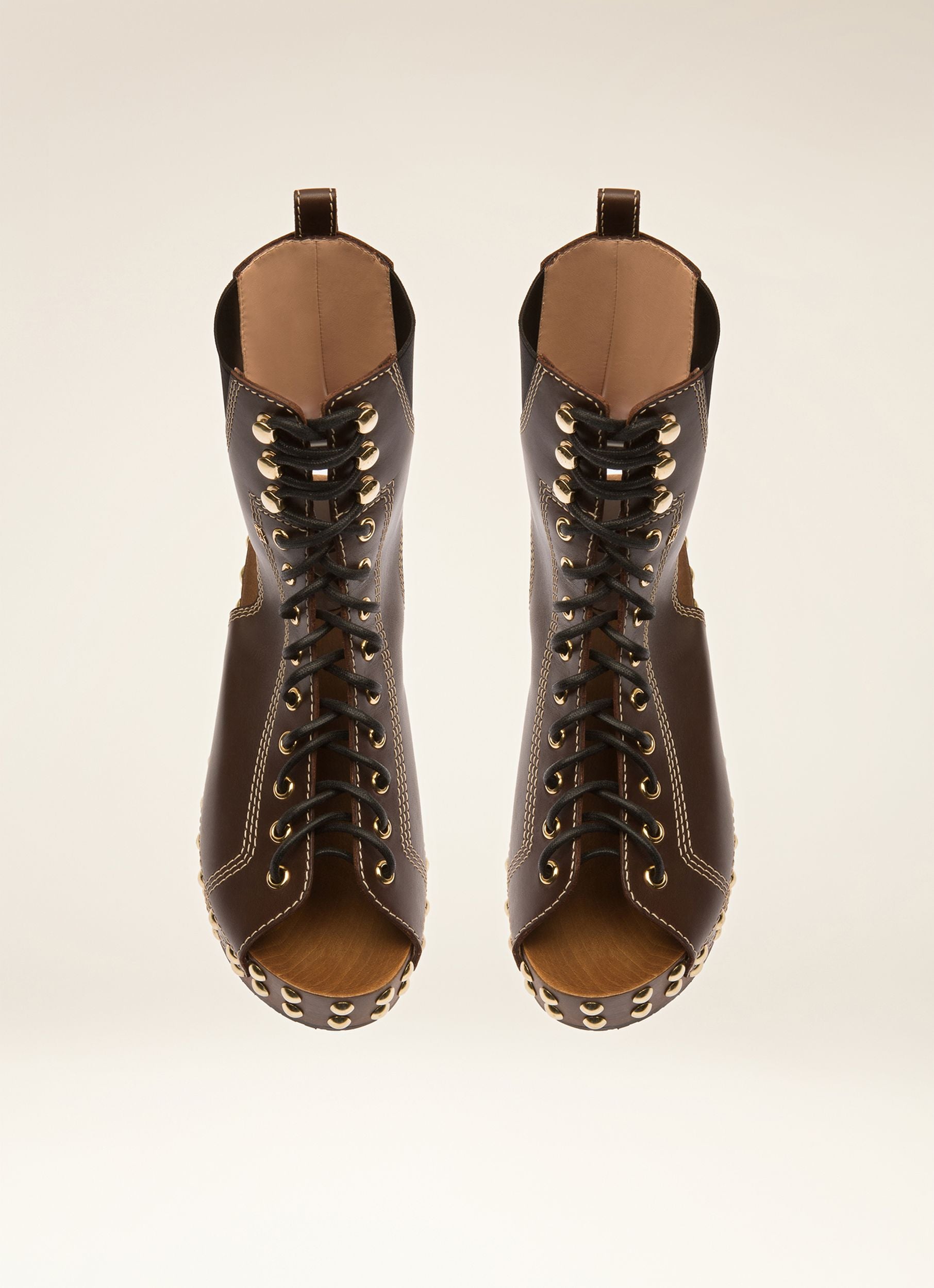 Bally Clog Stiefel Aus Leder In Ebenholzschwarz - Damen - Bally - 04