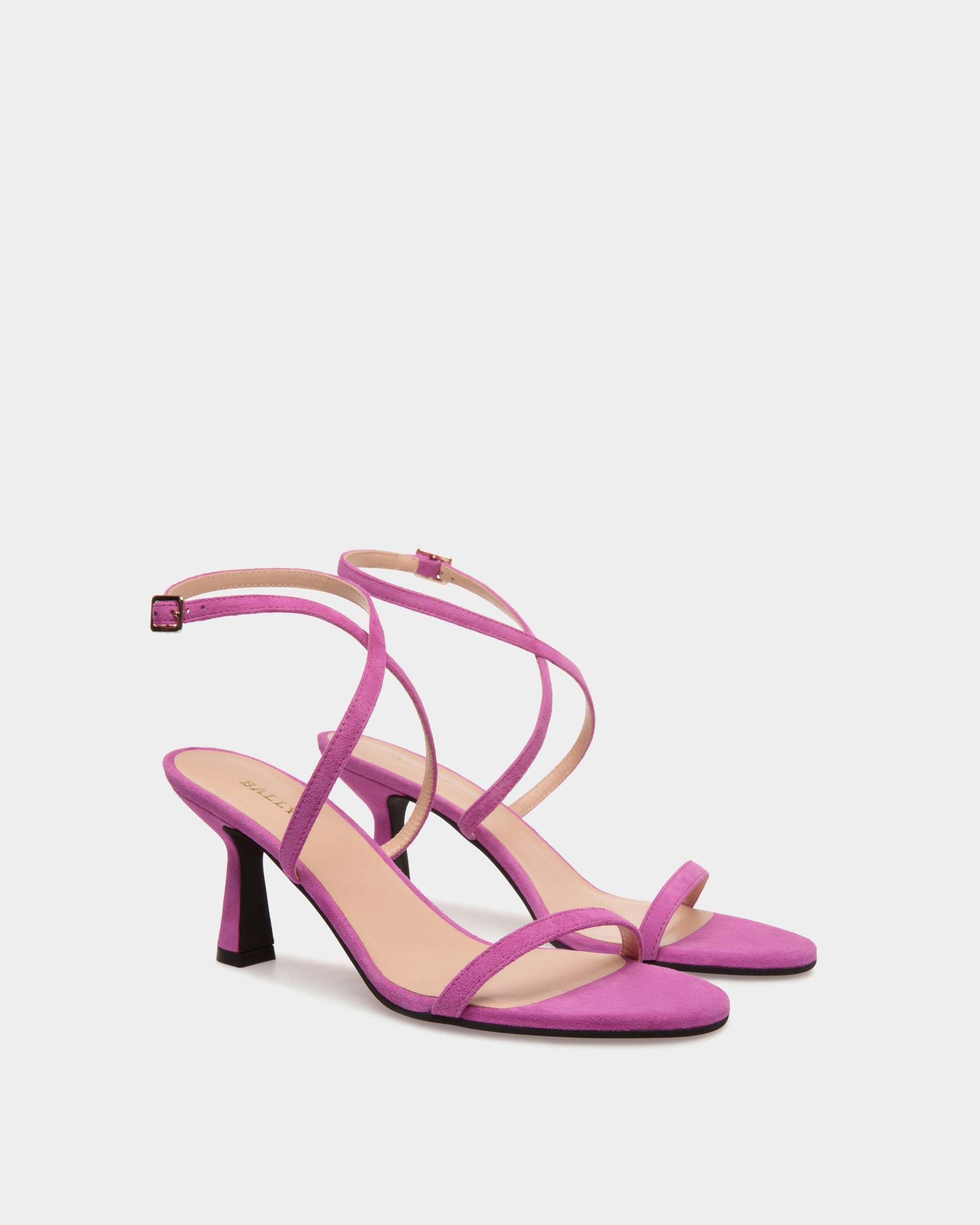 Sandals In Pink Leather - Damen - Bally - 02
