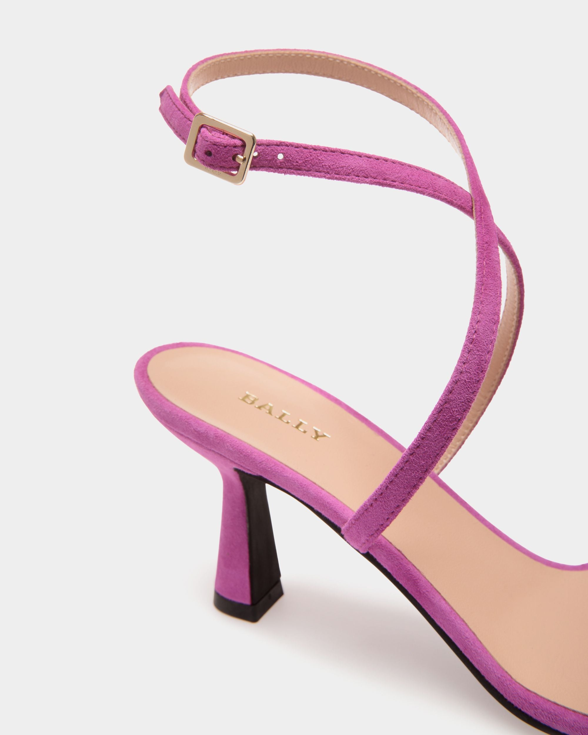 Sandals In Pink Leather - Damen - Bally - 05