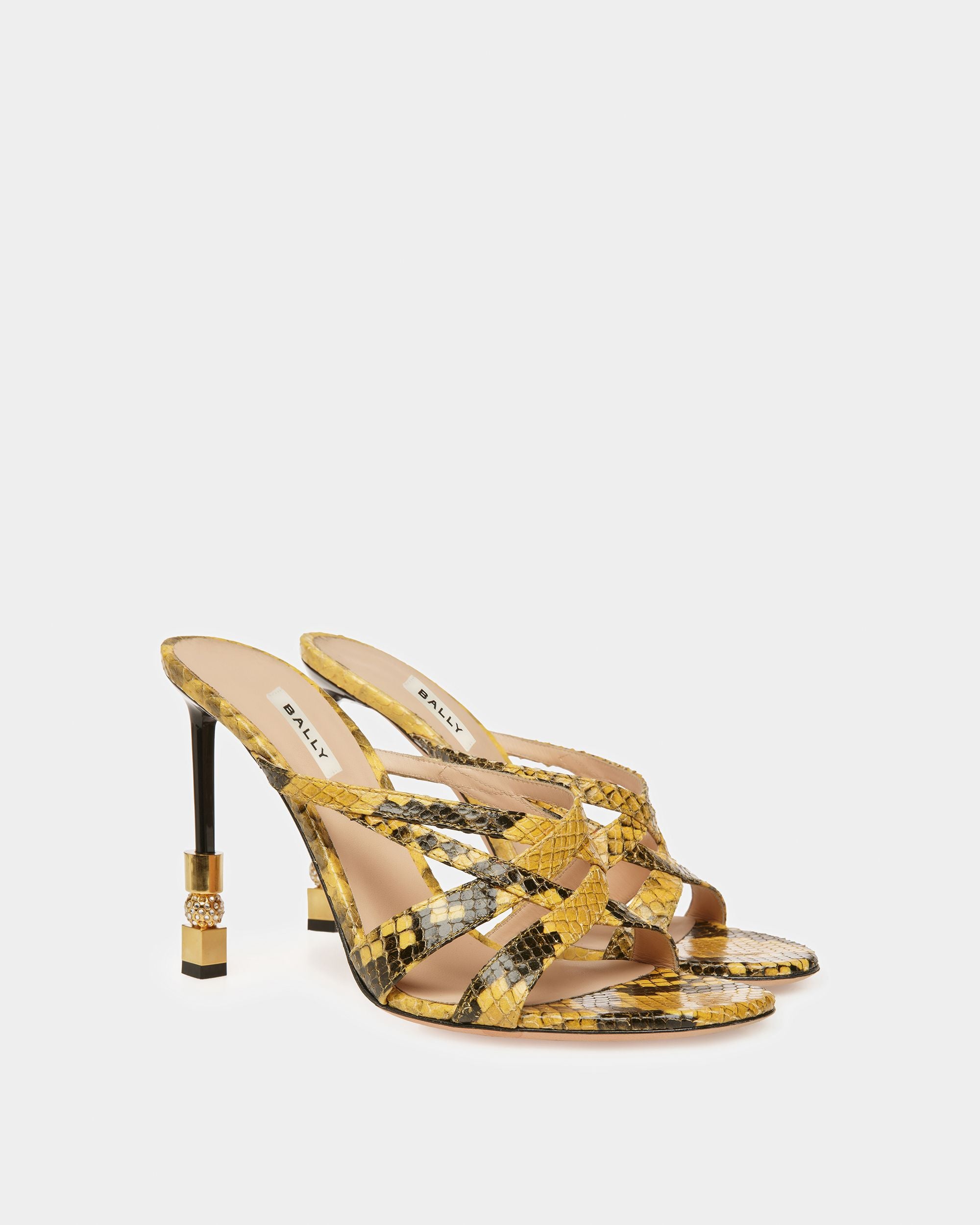 Block Pantolette Mit Python-Print - Damen - Bally - 03