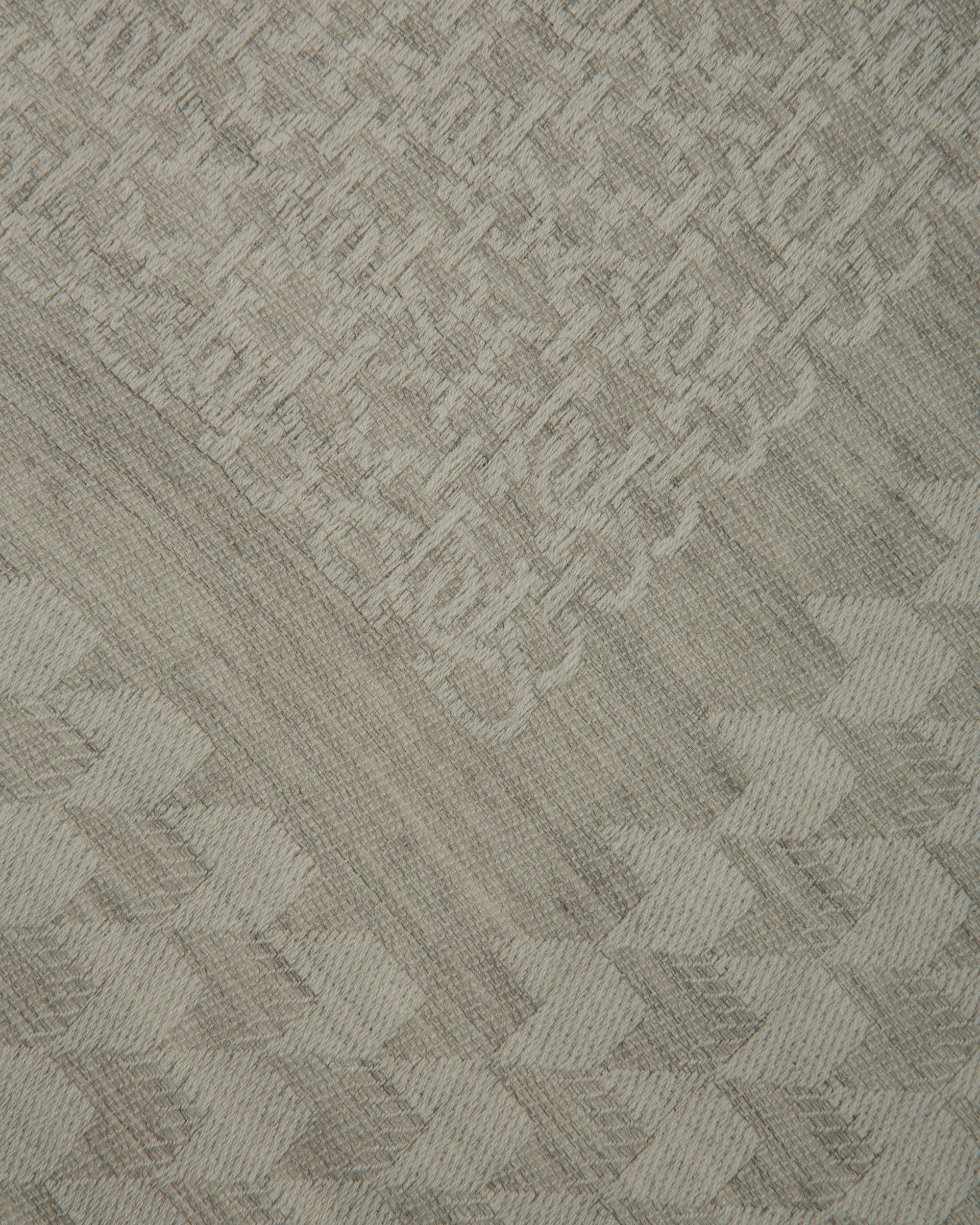 Schal Aus Grauer Wolle - Damen - Bally - 02