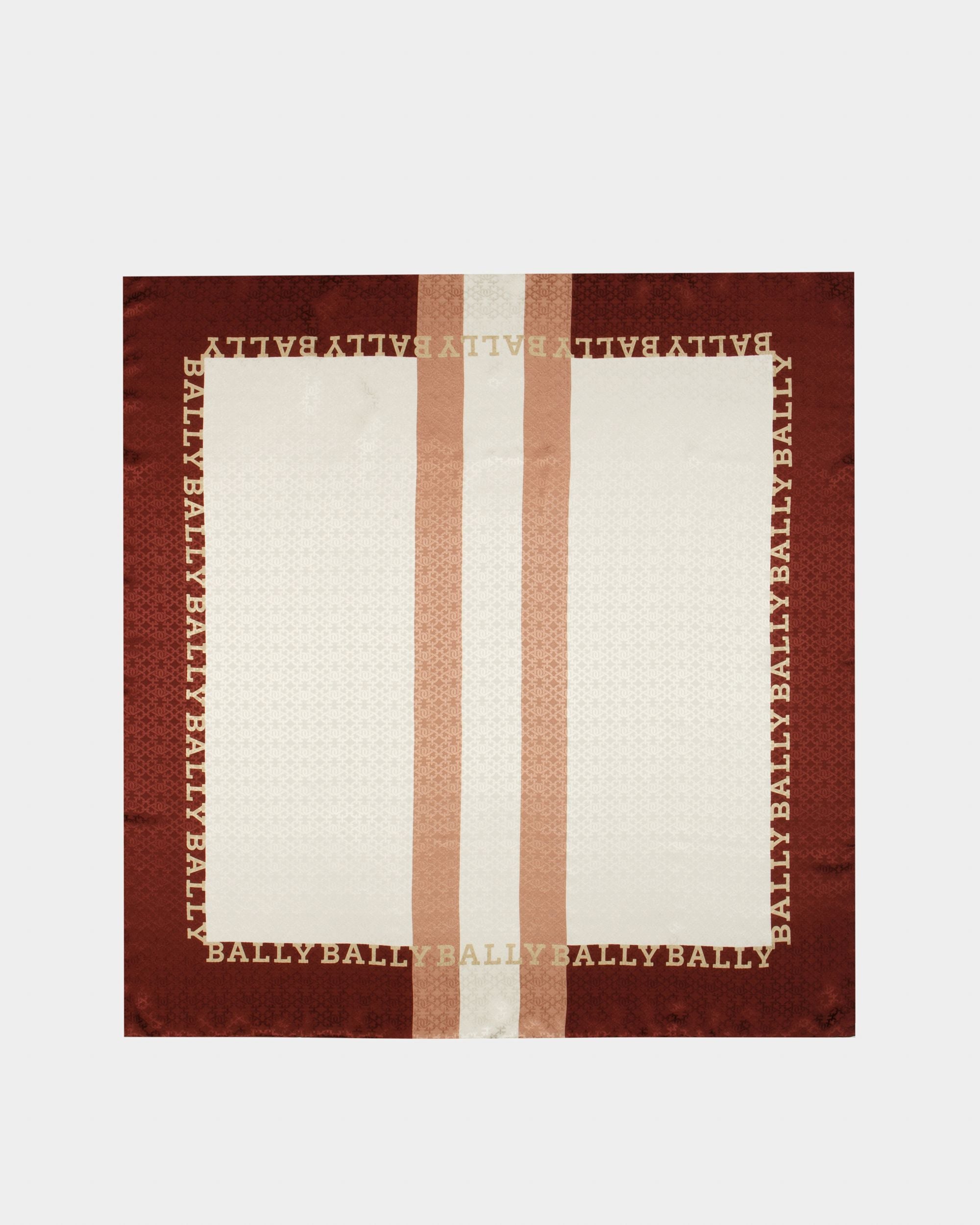 Tuch Aus Heritage Roter Seide - Damen - Bally - 01