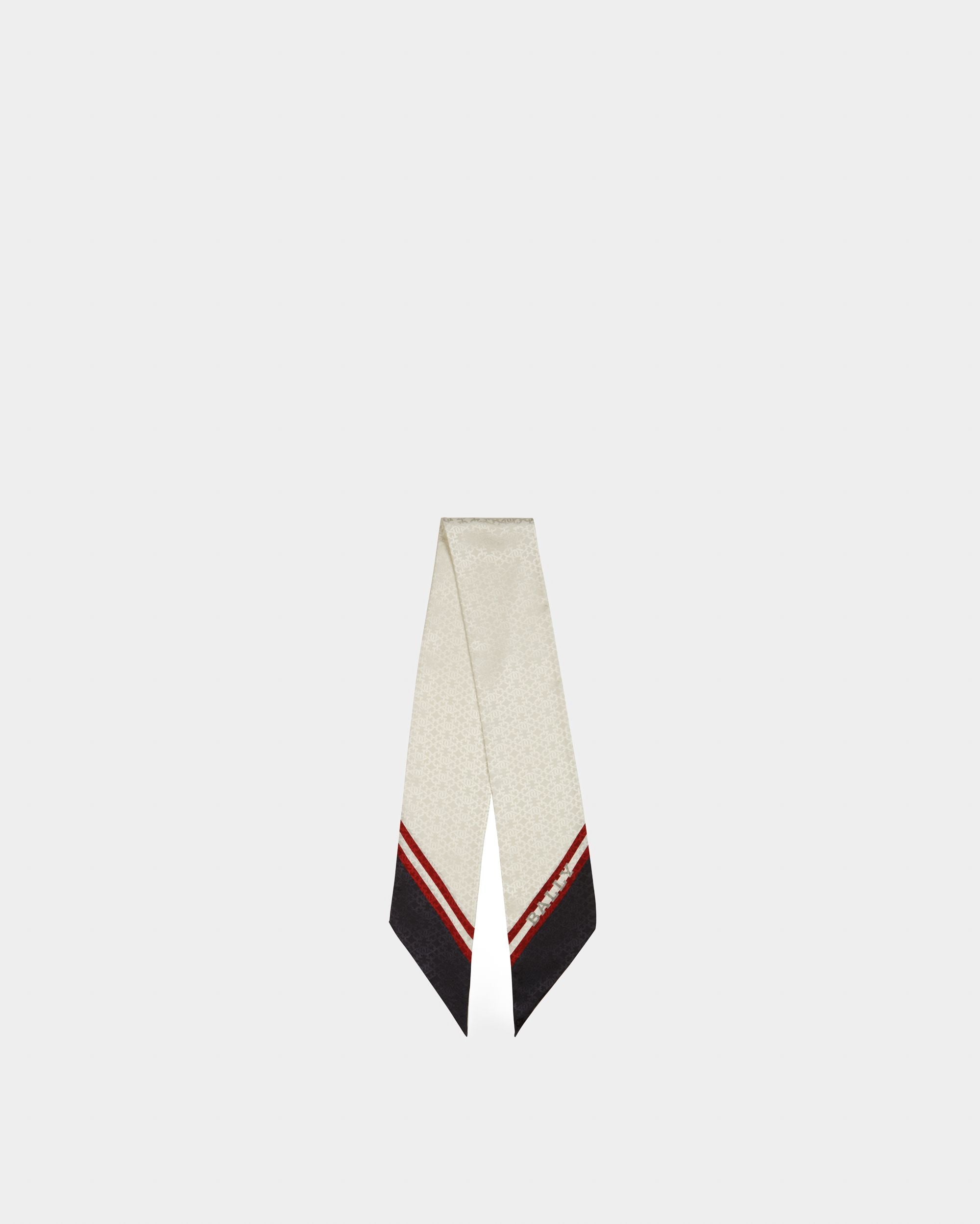 Marineblauer Seidenschal - Damen - Bally - 01