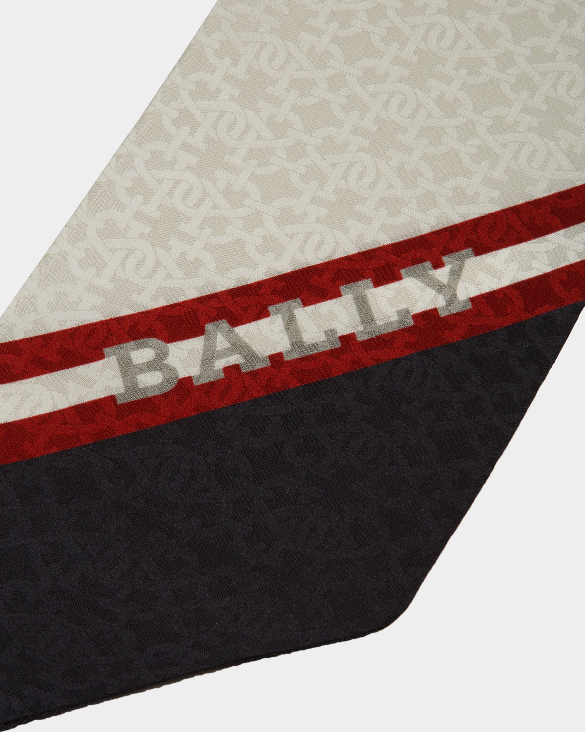 Marineblauer Seidenschal - Damen - Bally - 02