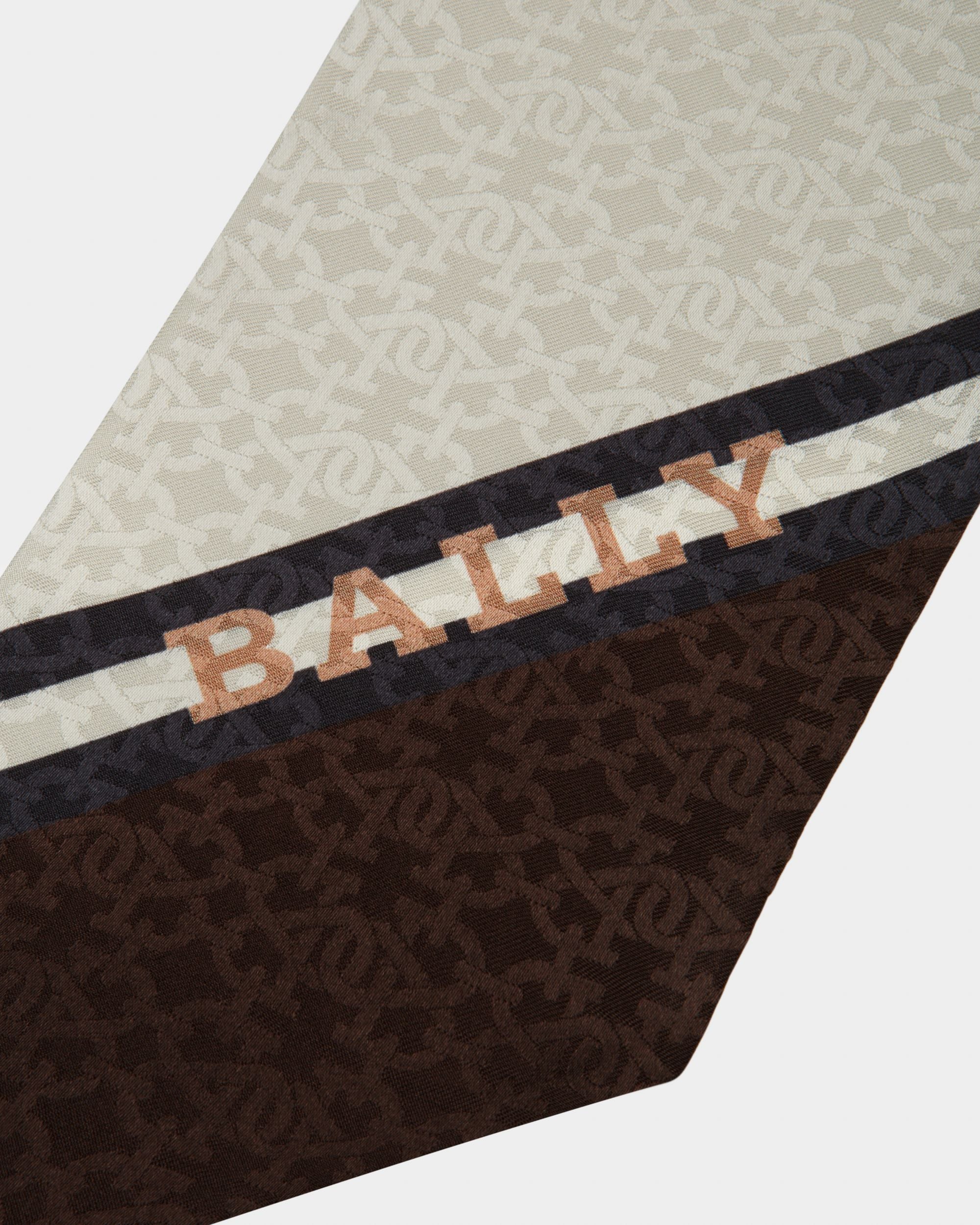 Bandeau Mit Bally Stripe Tuch Aus Heritage Roter Seide - Damen - Bally - 02